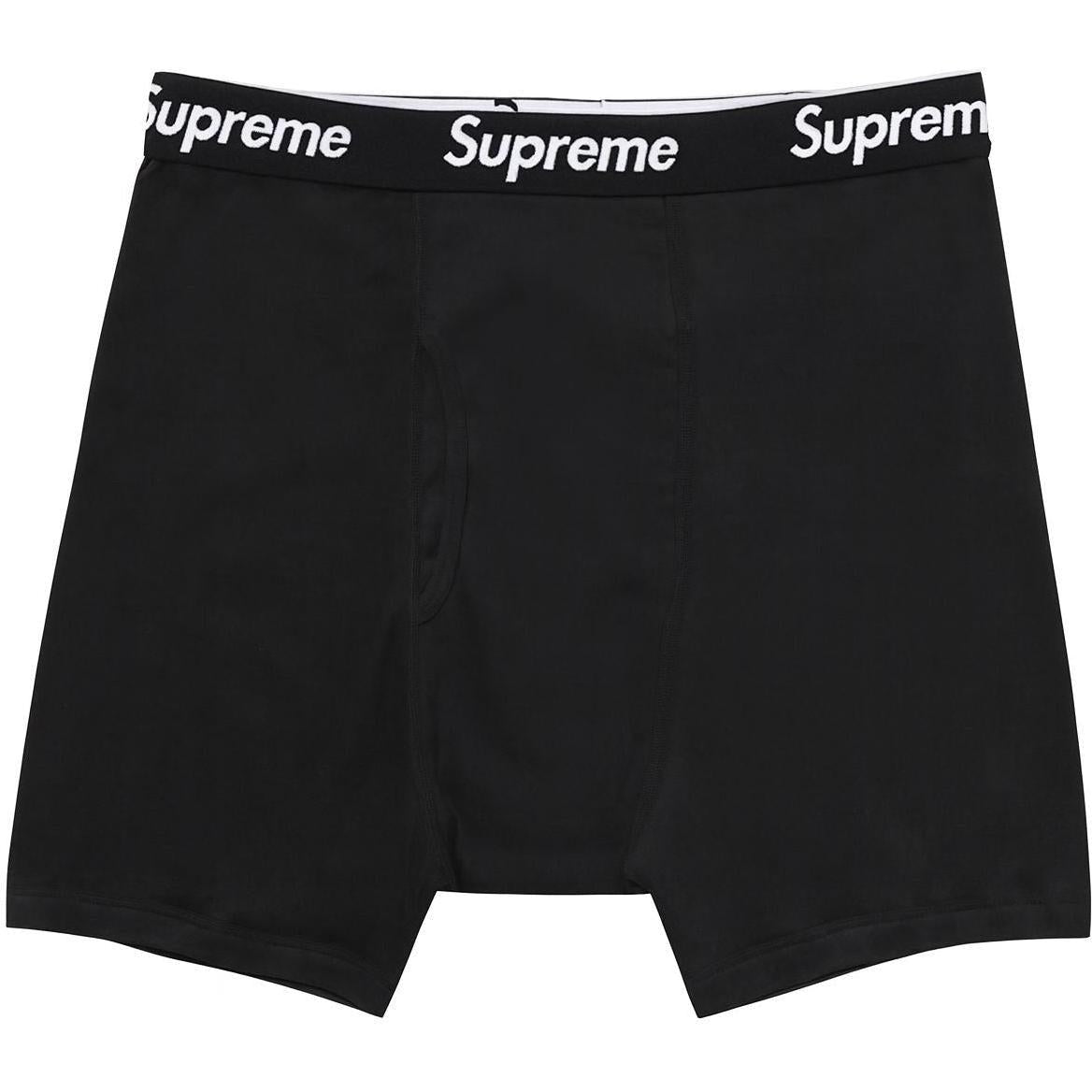 Supreme Hanes Boxer Brief Black