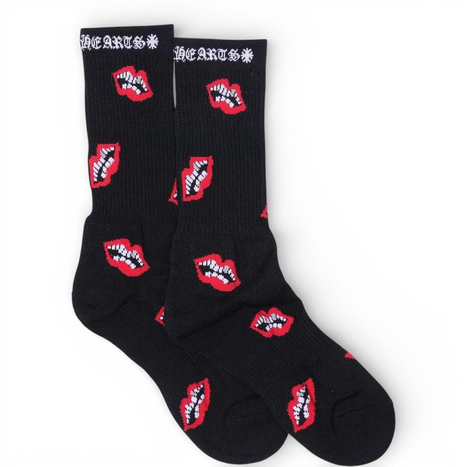 Chrome Hearts Chomper Socks Black/Red