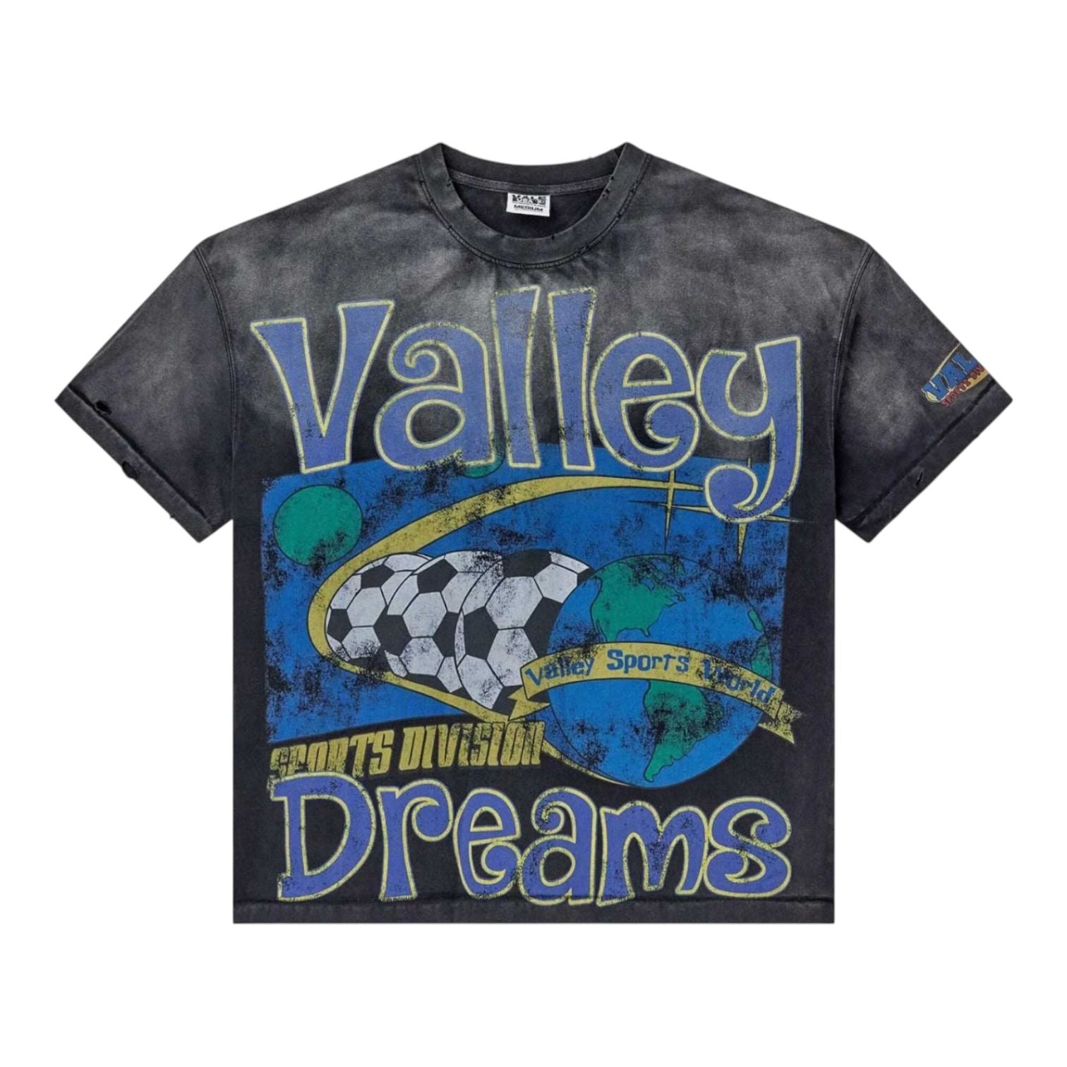 Vale Futball Tee Washed Black