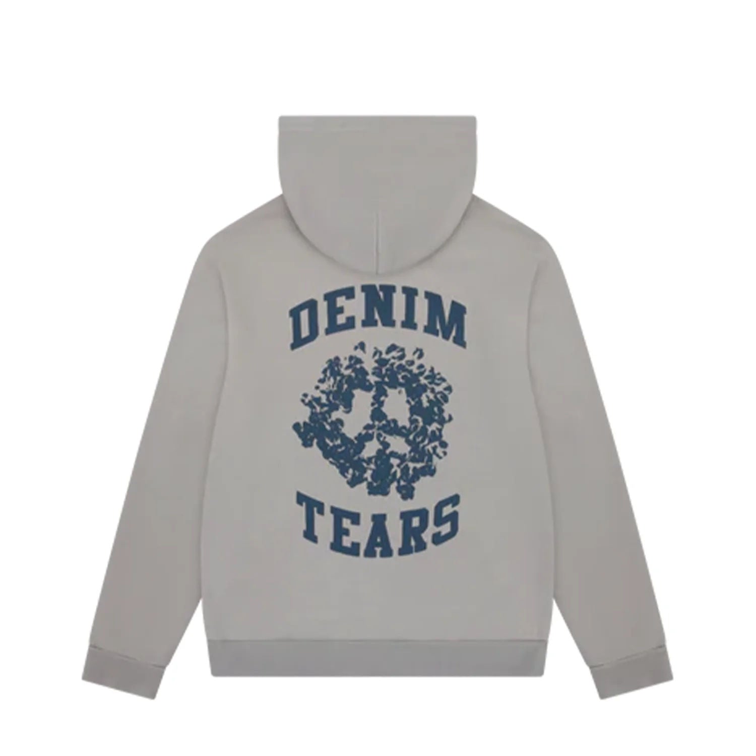 Denim Tears University Zip Up Hoodie Grey Blue