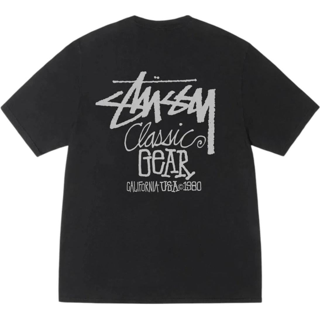 Stussy Classic Gear Pigment Dyed Tee Black
