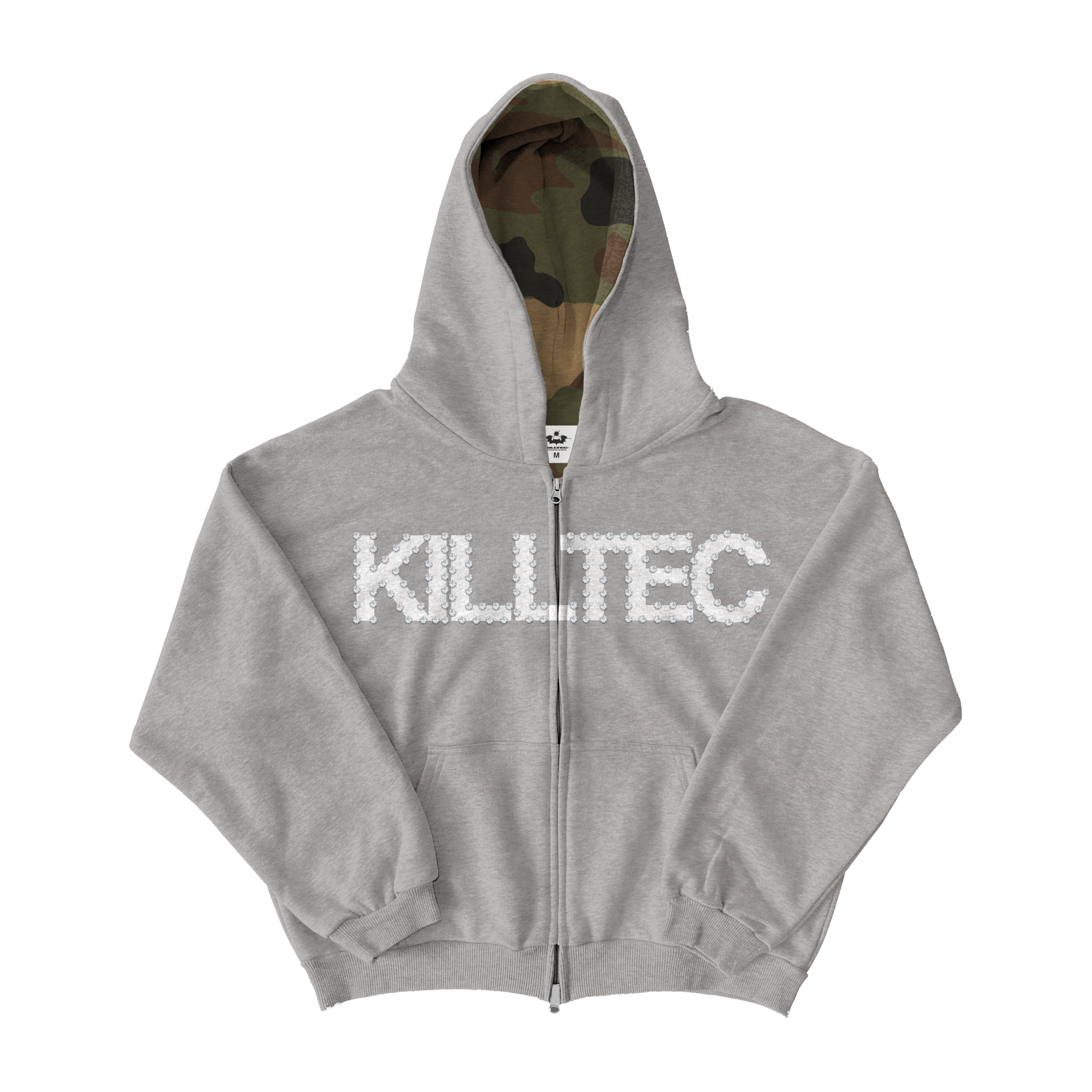 Killtec Reversible Camo Rhinestone Zip Up Hoodie