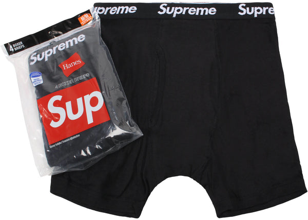 Supreme Hanes Boxer Brief Black