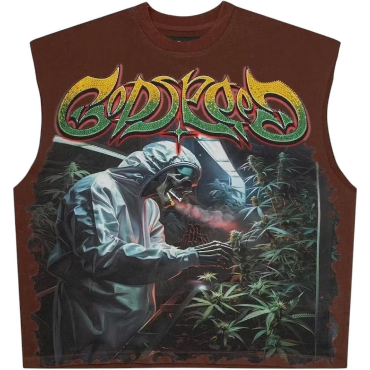 Godspeed 420 Indoor VVS Sleeveless T-Shirt Brown