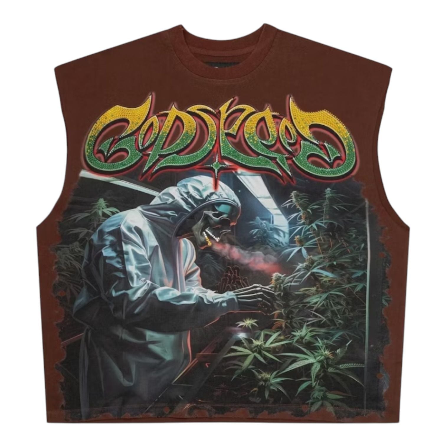 Godspeed 420 Indoor VVS Sleeveless T-Shirt Brown