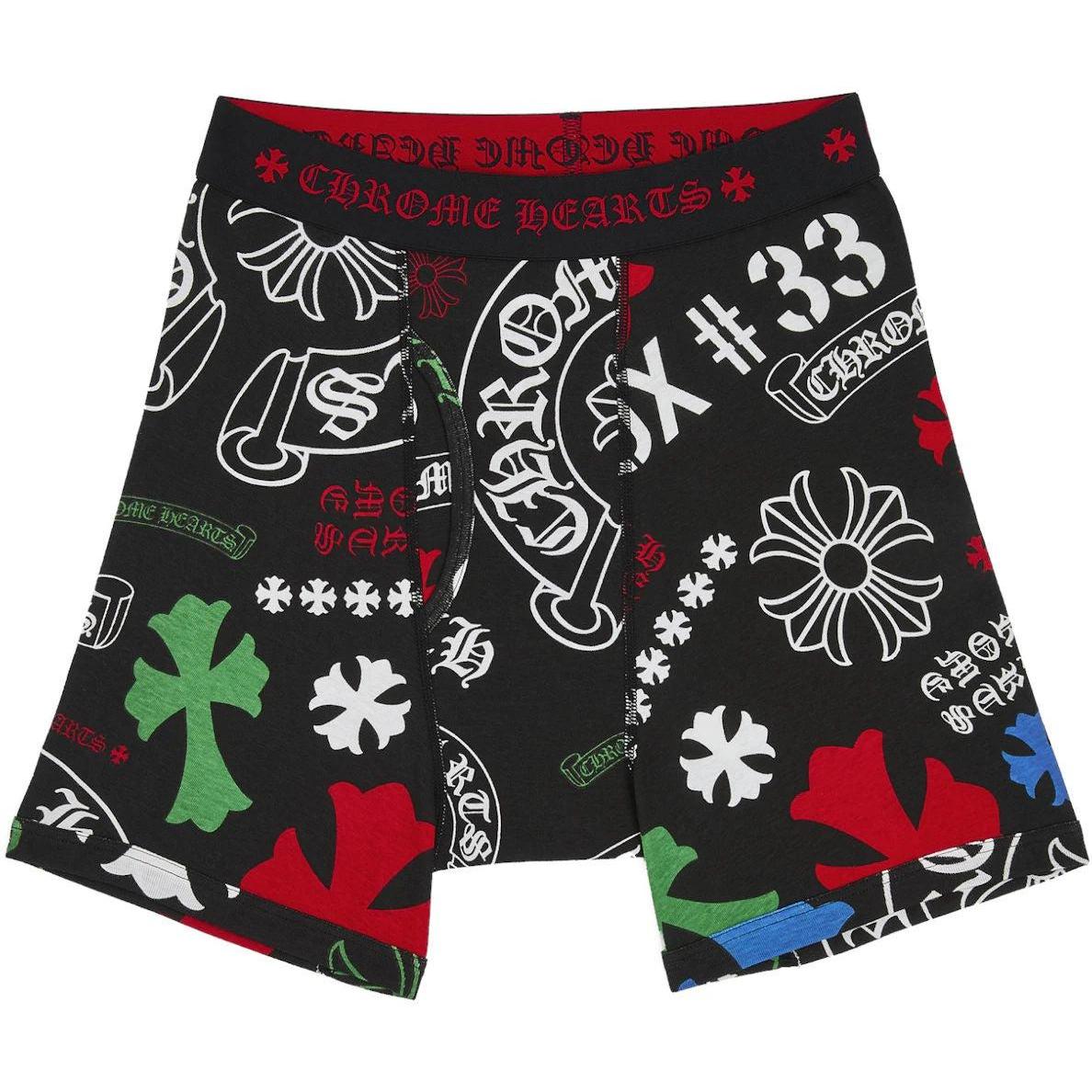 Chrome Hearts Classic Rib Boxer Brief Black/Multicolor