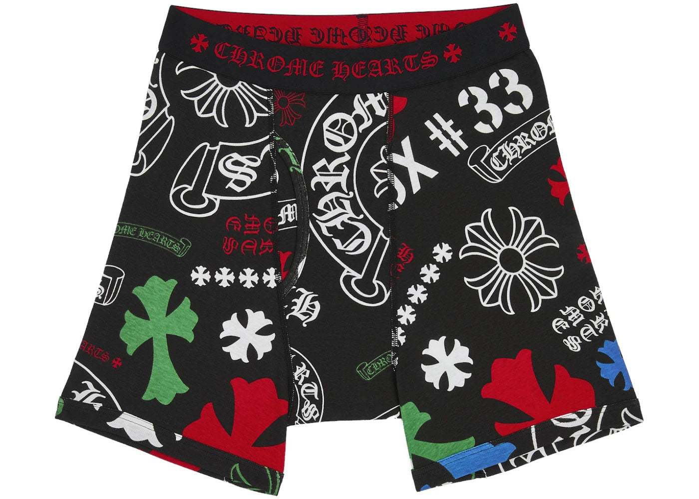 Chrome Hearts Classic Rib Boxer Brief Black/Multicolor