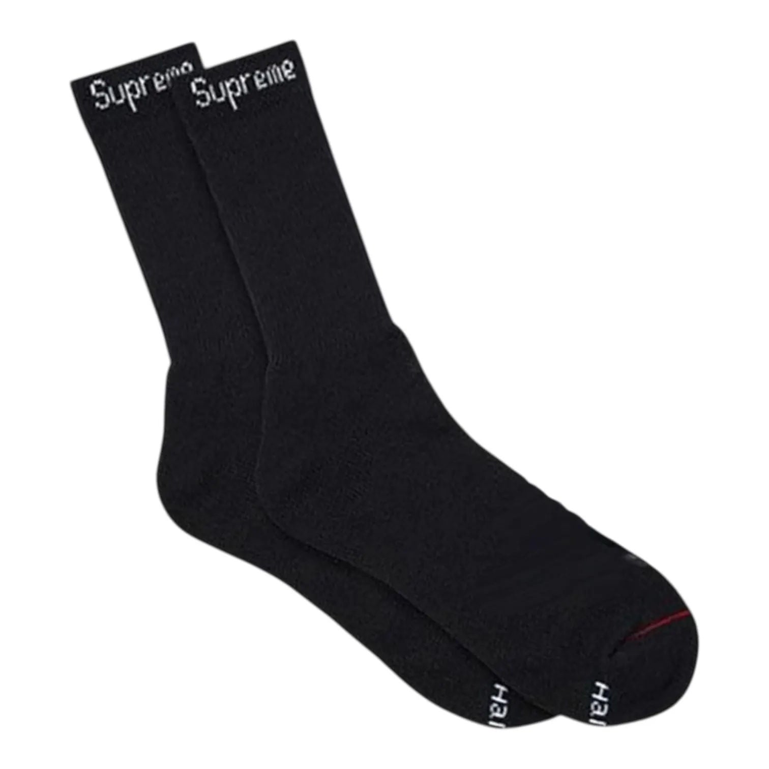 Supreme Hanes Crew Socks Black