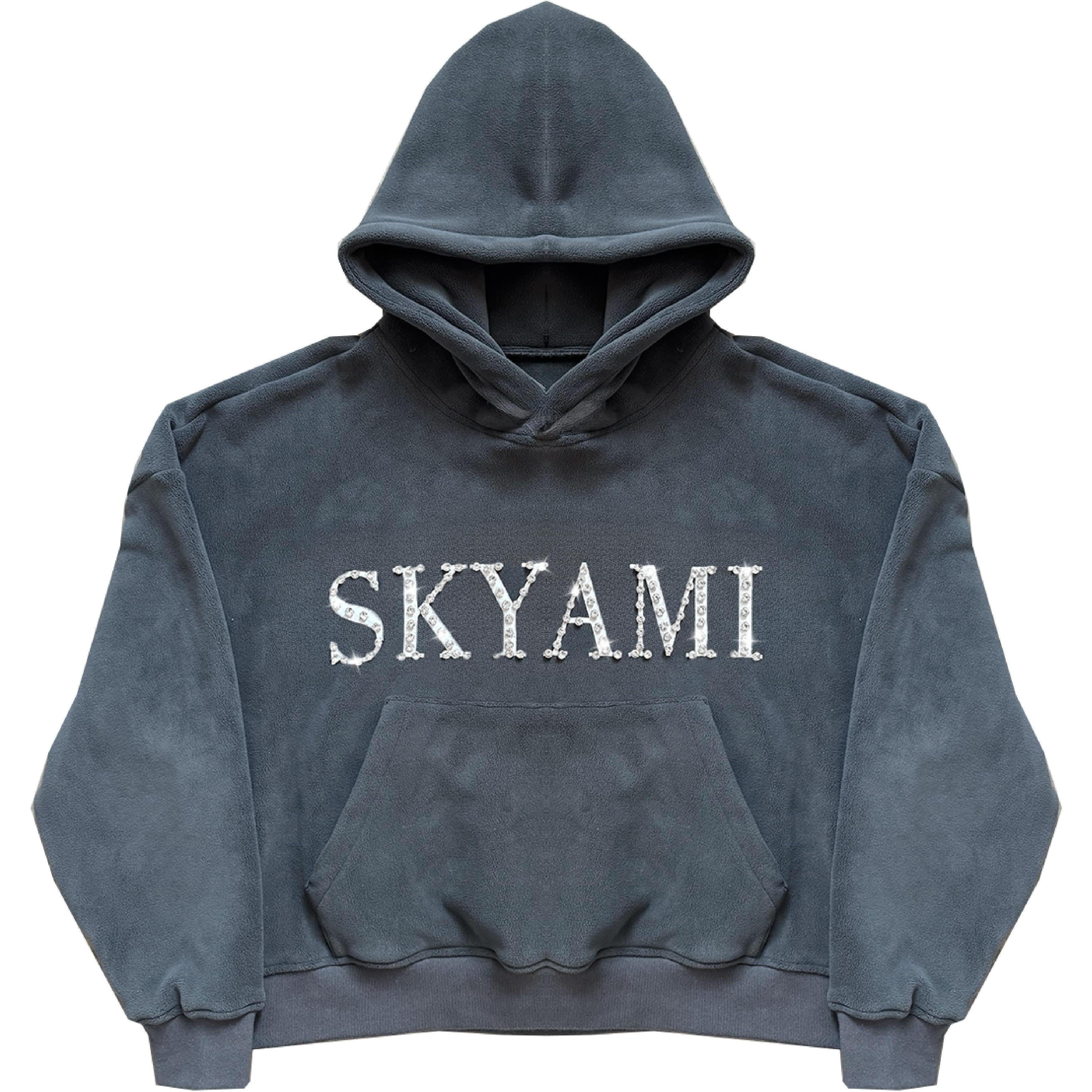 77 Studios Rhinestone Models Hoodie