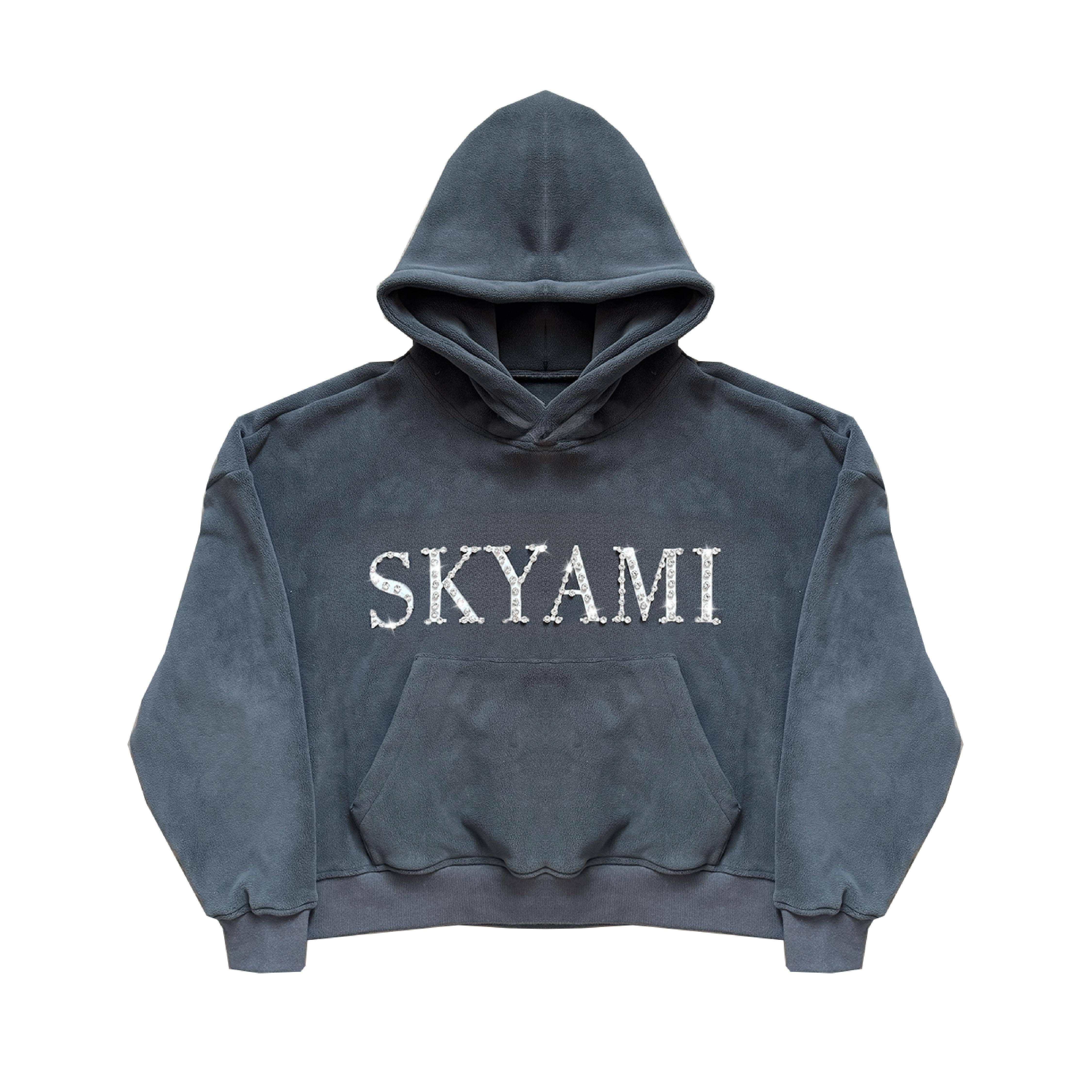 77 Studios Rhinestone Models Hoodie