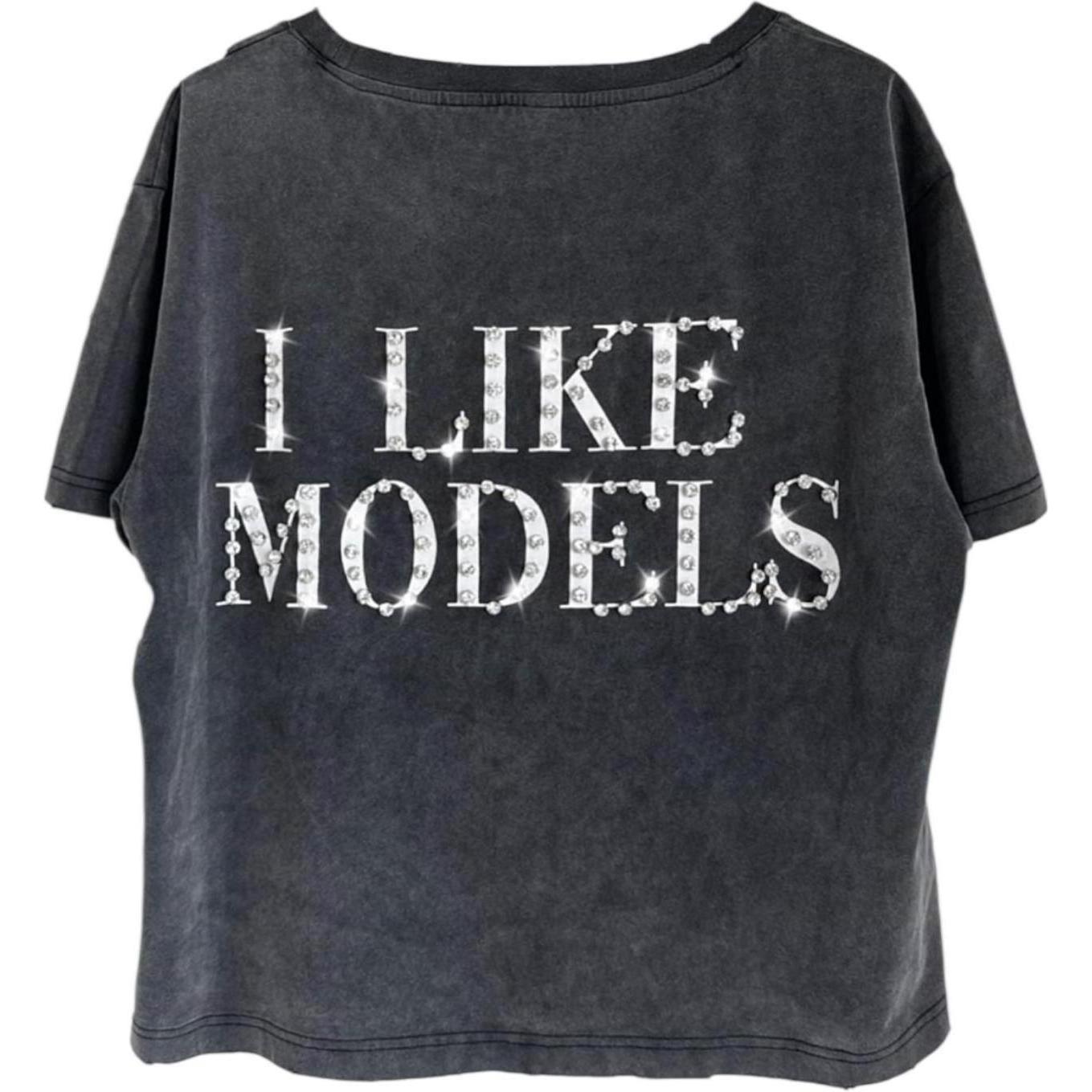 77 Studios Skyami Model Rhinestones T-Shirt