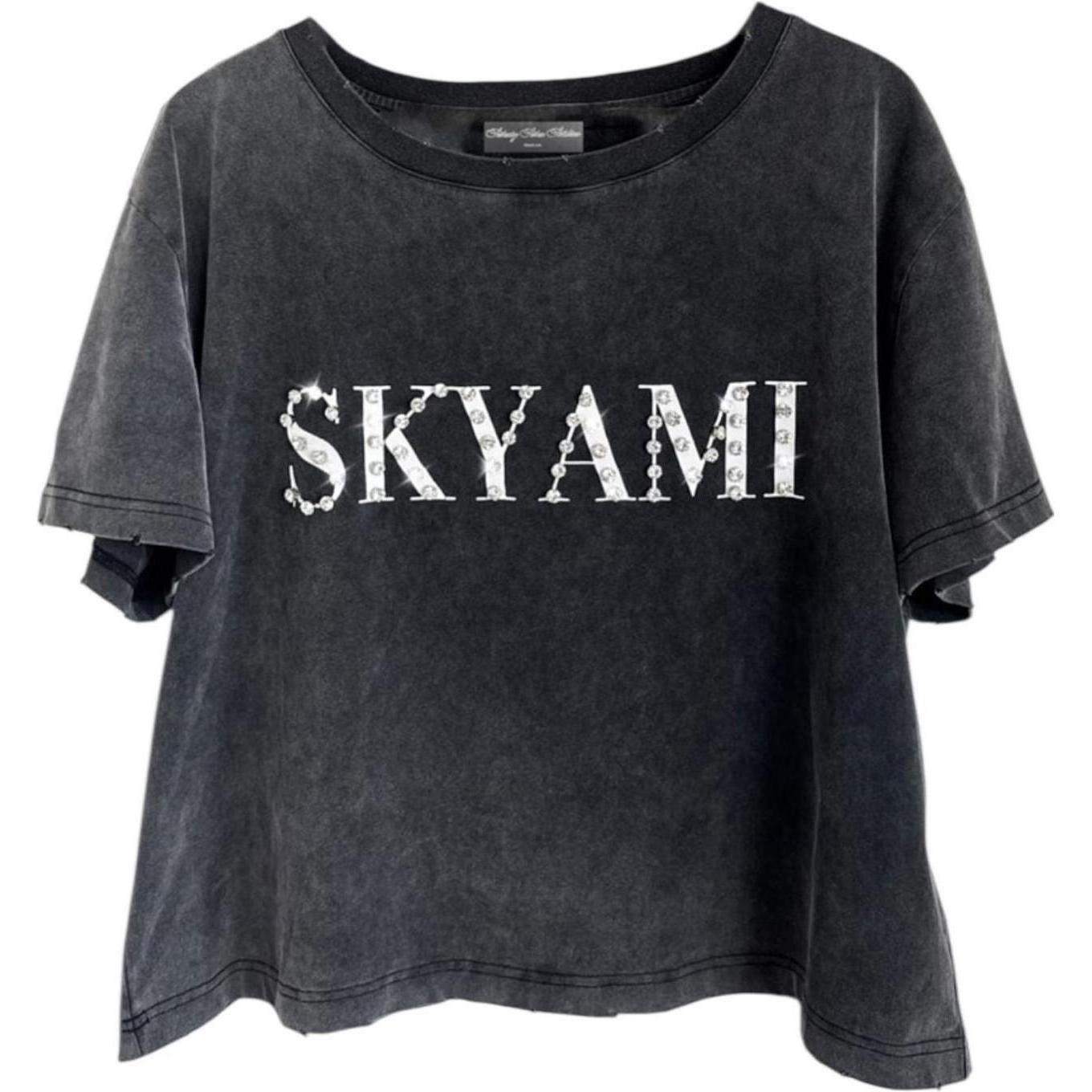 77 Studios Skyami Model Rhinestones T-Shirt