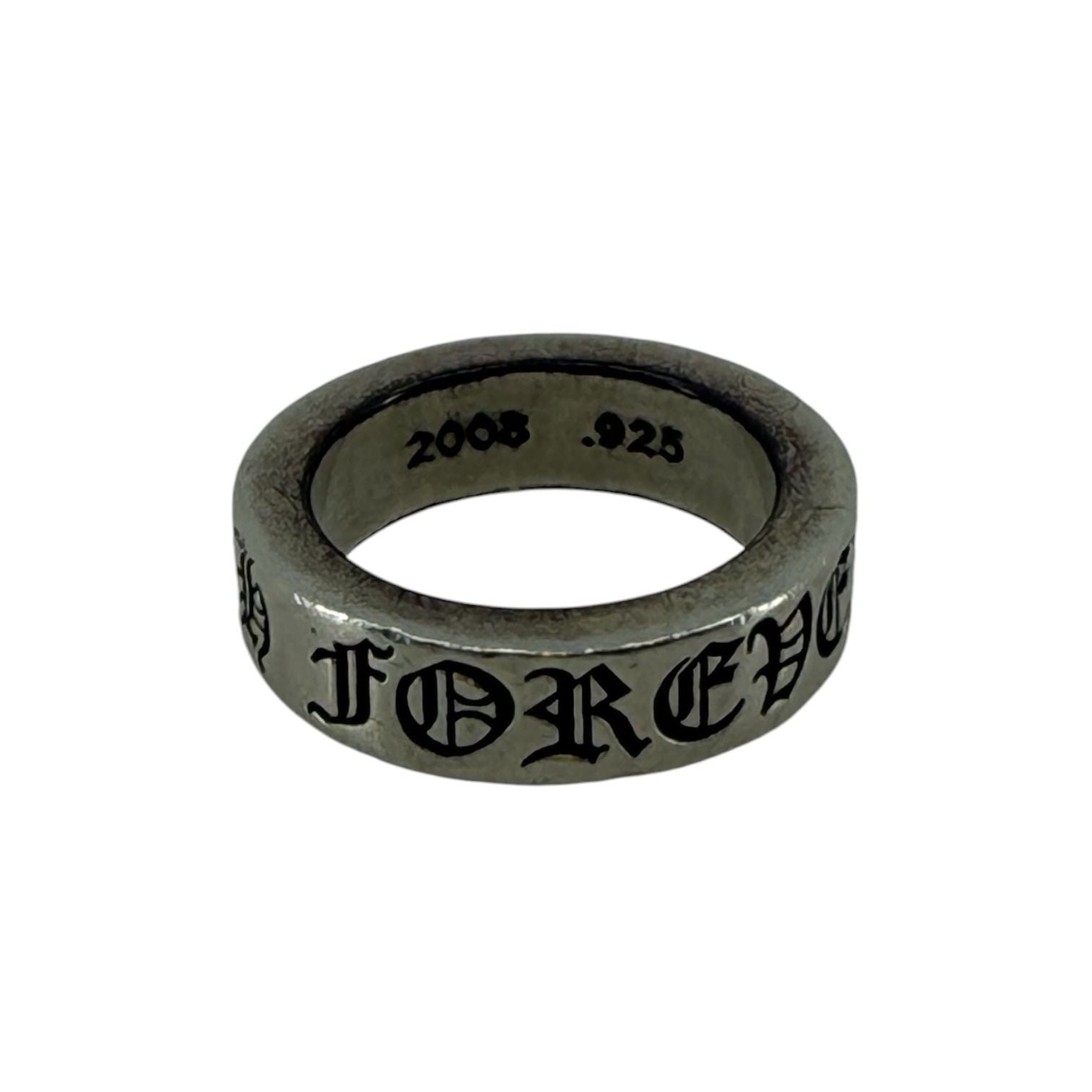 Chrome Hearts Silver CH Forever Ring - US Size 6.5