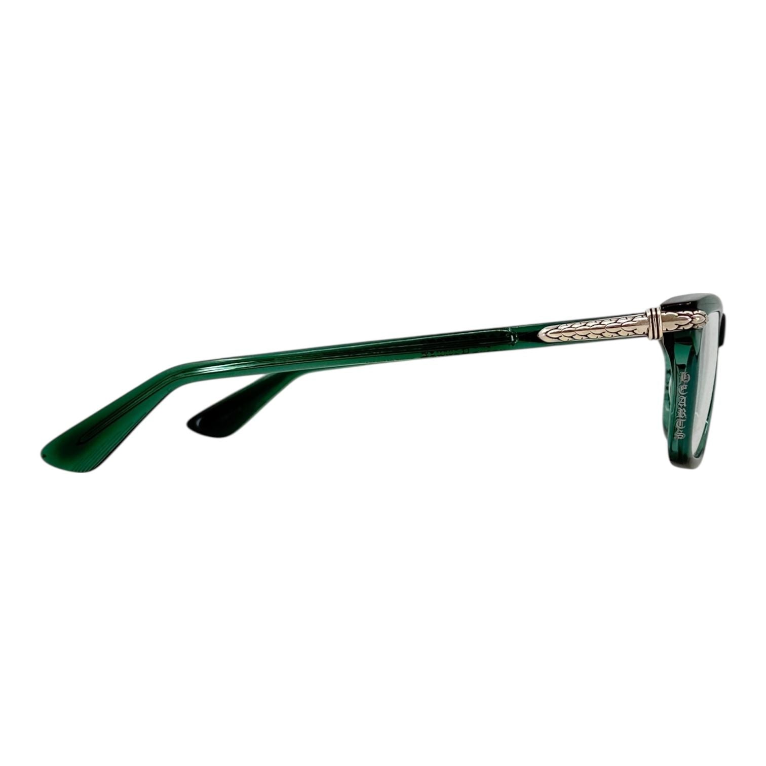 Chrome Hearts Little Dinger Green/SIlver Glasses