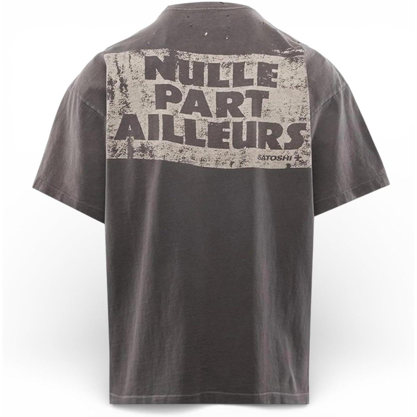 Satoshi Nakamoto Everywhere and Nowhere Tee Washed Black