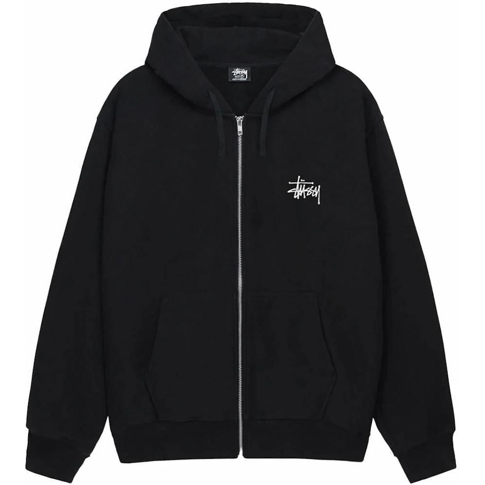 Stussy Basic Stussy Zip Hoodie Black