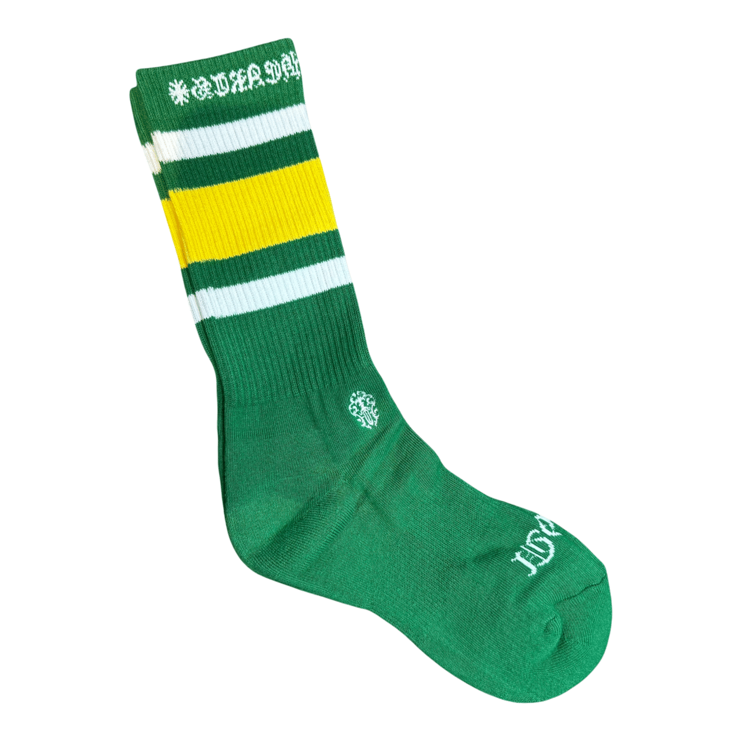 Chrome Hearts Fuck U Sport Sock Green/Yellow
