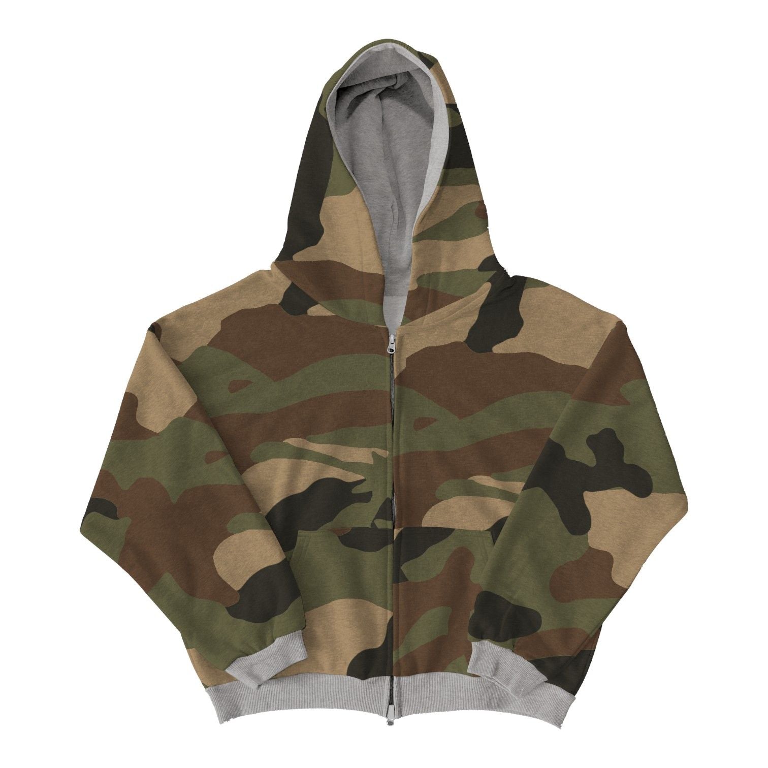 Killtec Reversible Camo Rhinestone Zip Up Hoodie