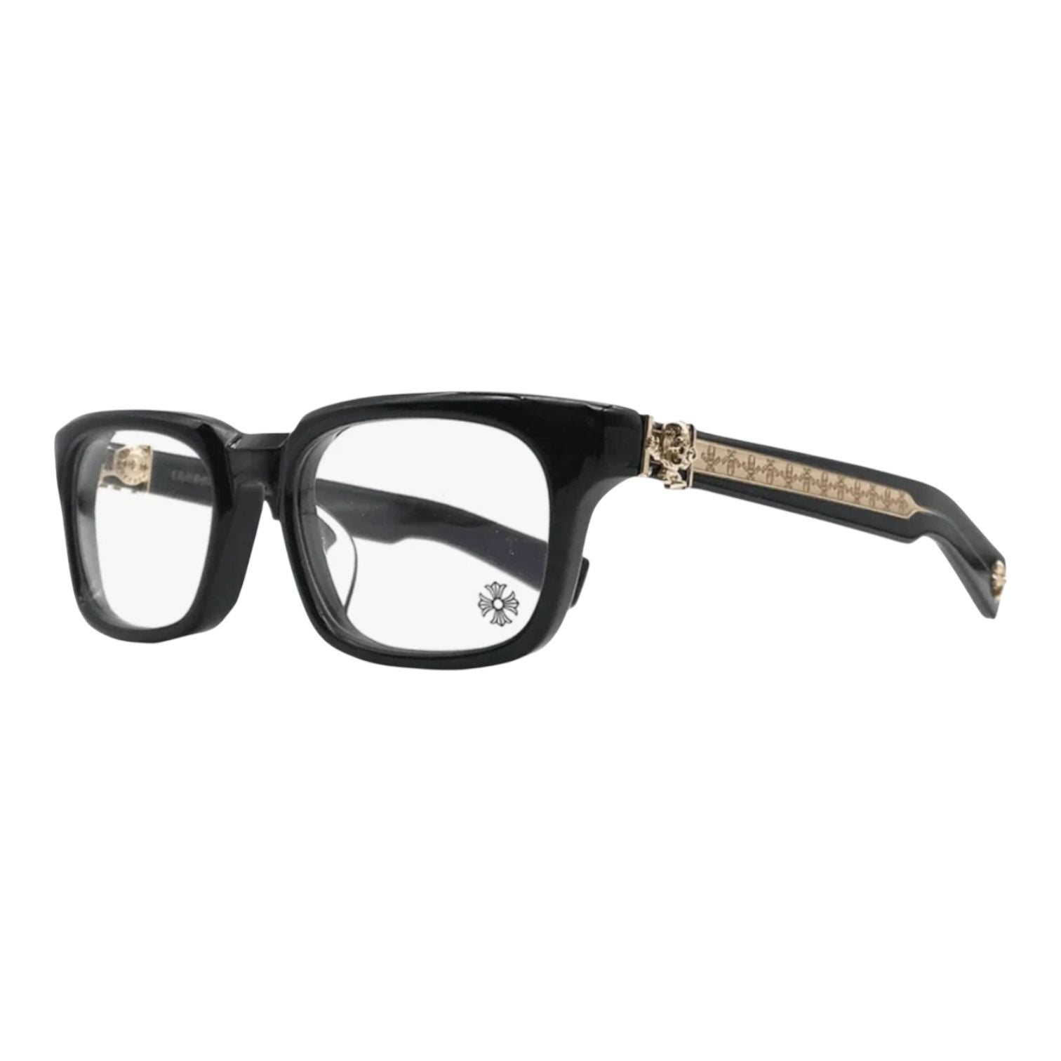 Chrome Hearts See You In Tea Black/18k Gold Plated Glasses