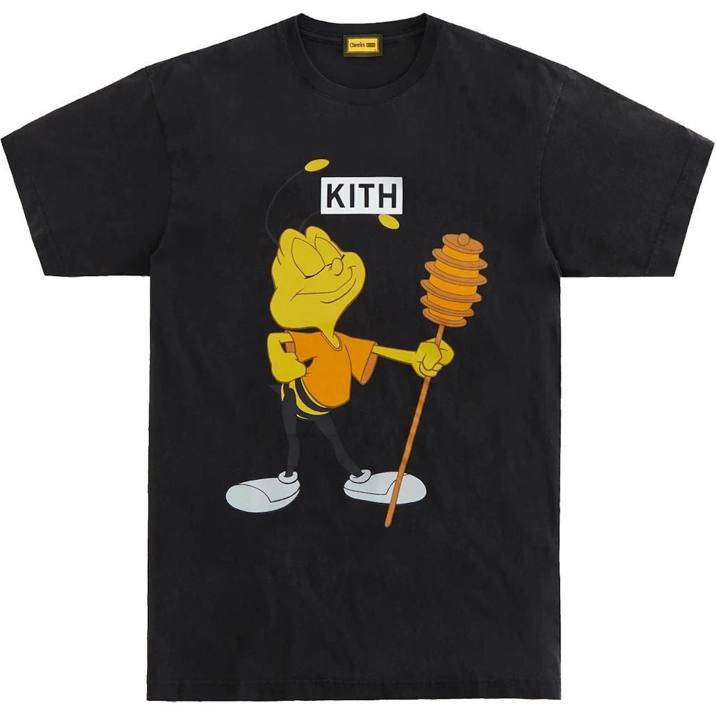 Kith Treats Cheerios Buzz Bee Vintage Tee Black