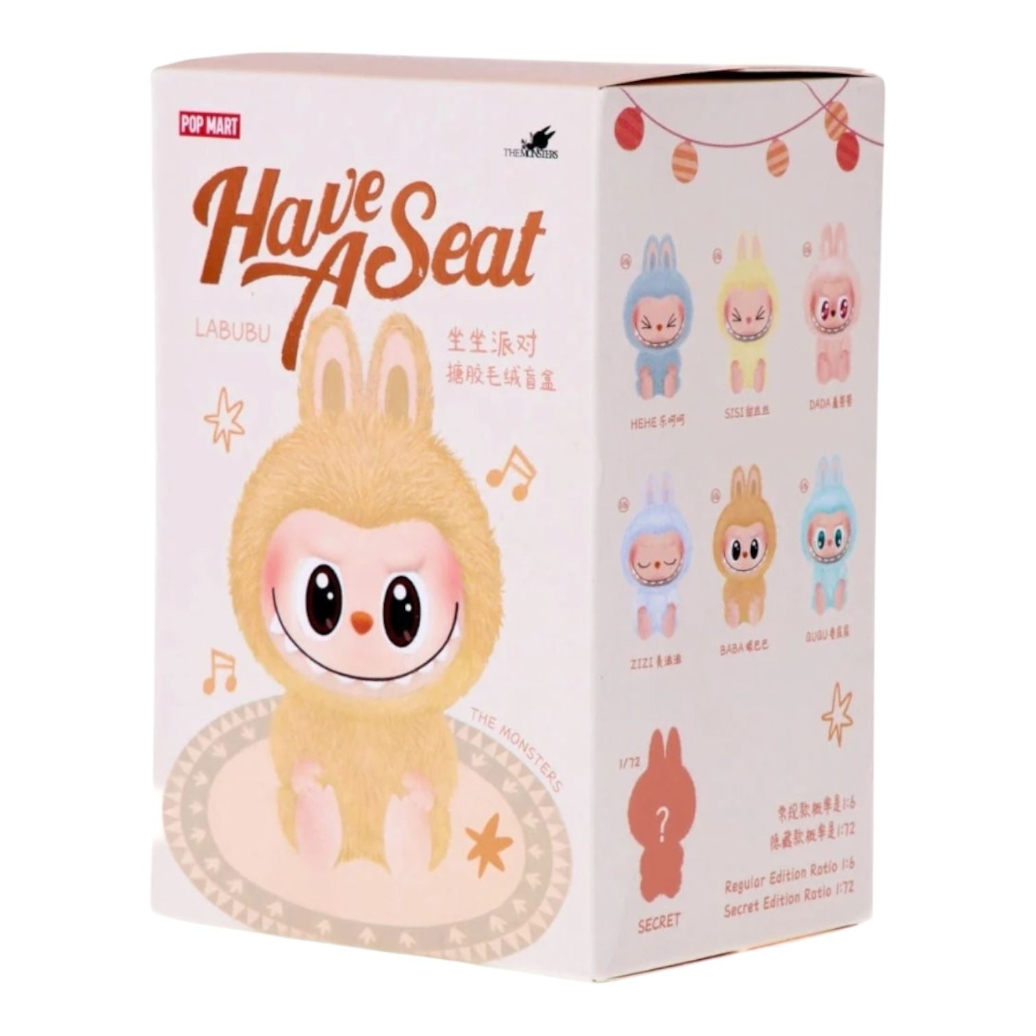 Pop Mart Labubu The Monsters Have a Seat Vinyl Plush Blind Box