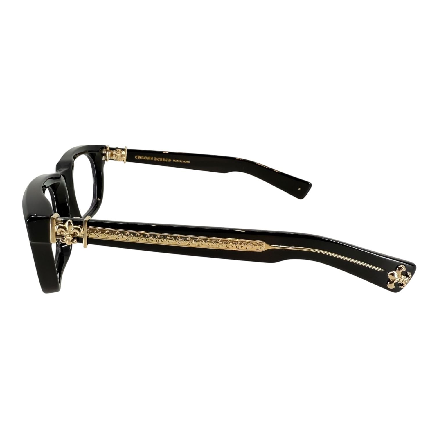 Chrome Hearts See You In Tea Black/18k Gold Plated Glasses
