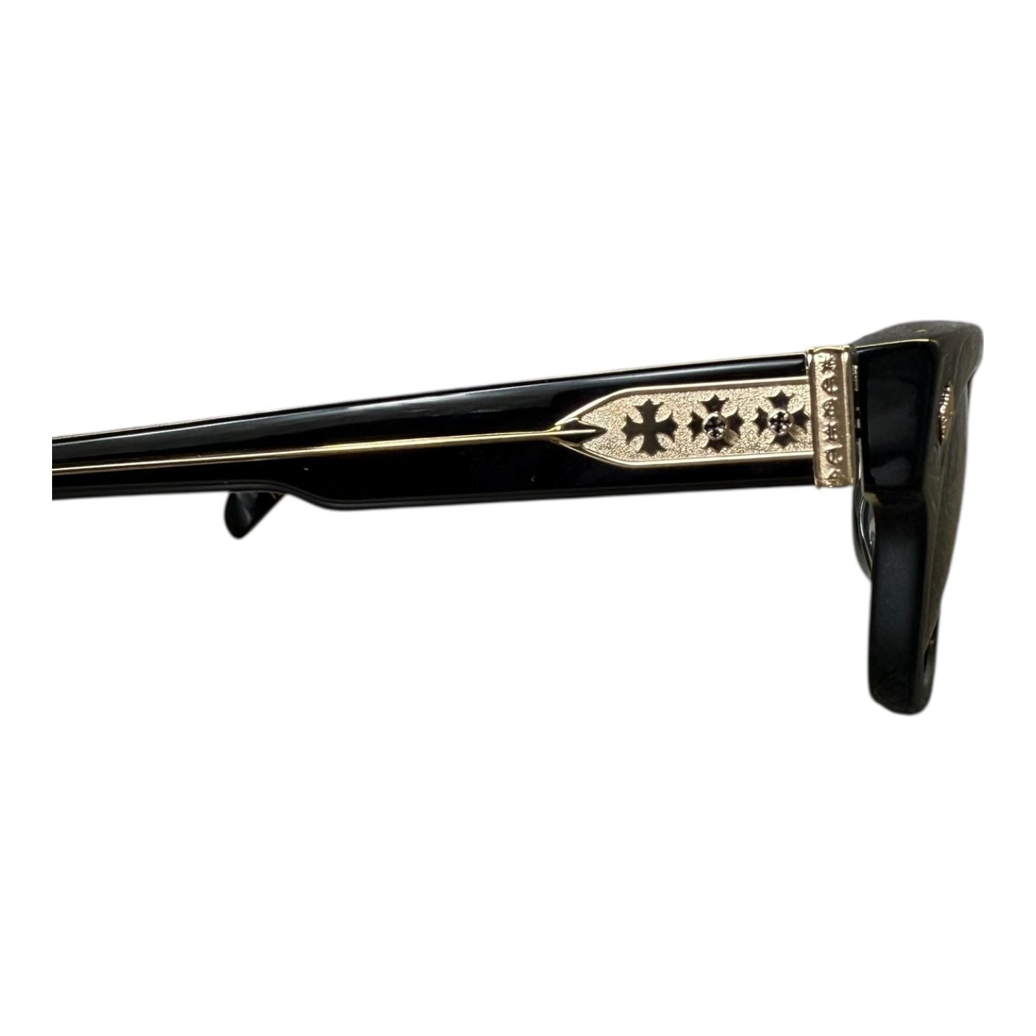 Chrome Hearts Dick Fitzener Sunglasses Black Gold