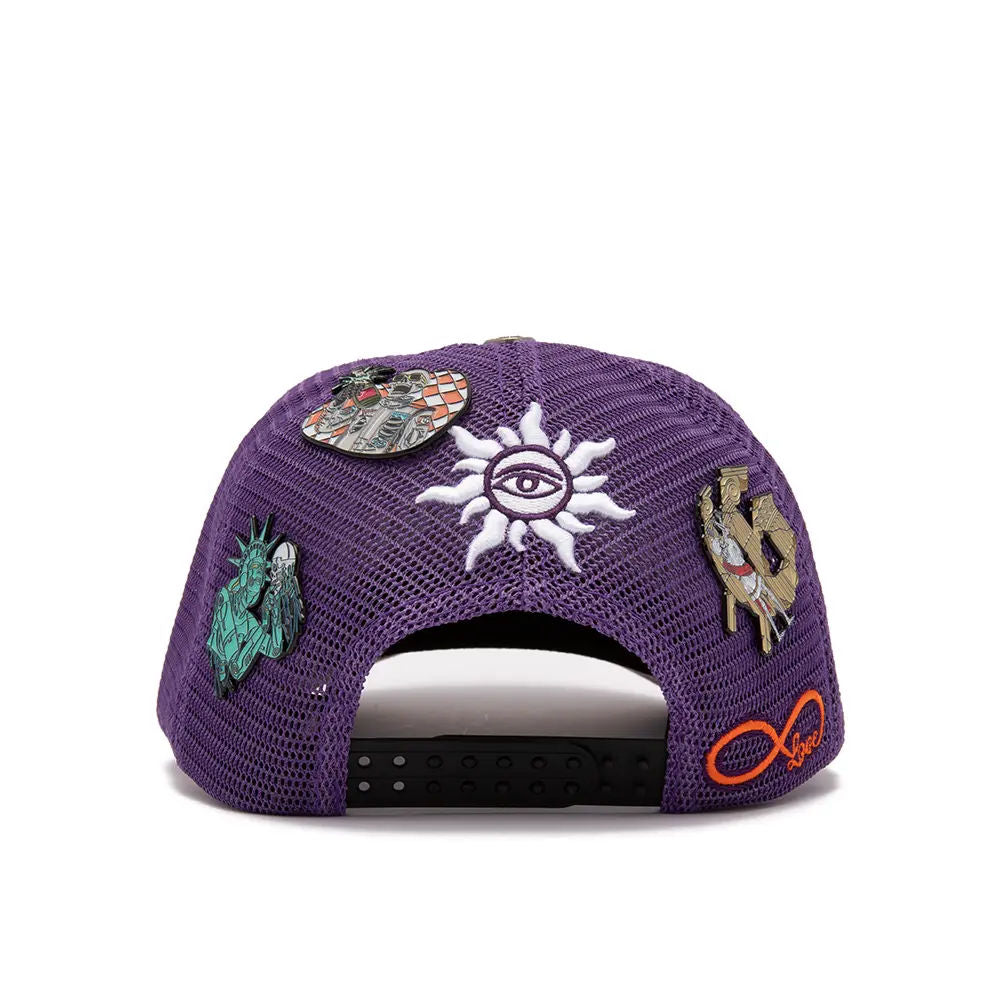 Godspeed GS Forever Trucker Hat Purple Black