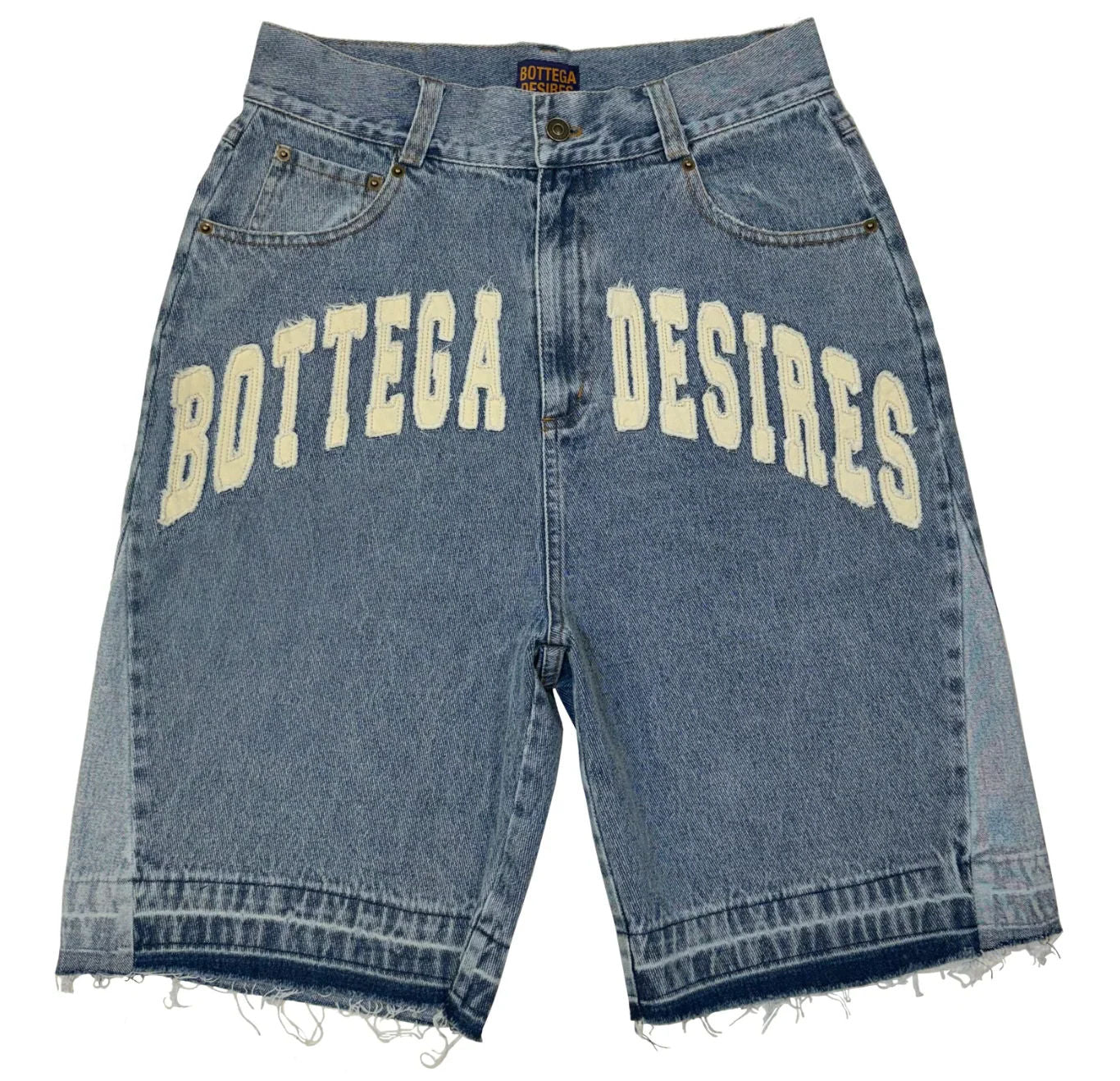 Bottega Desires Denim Shorts Blue