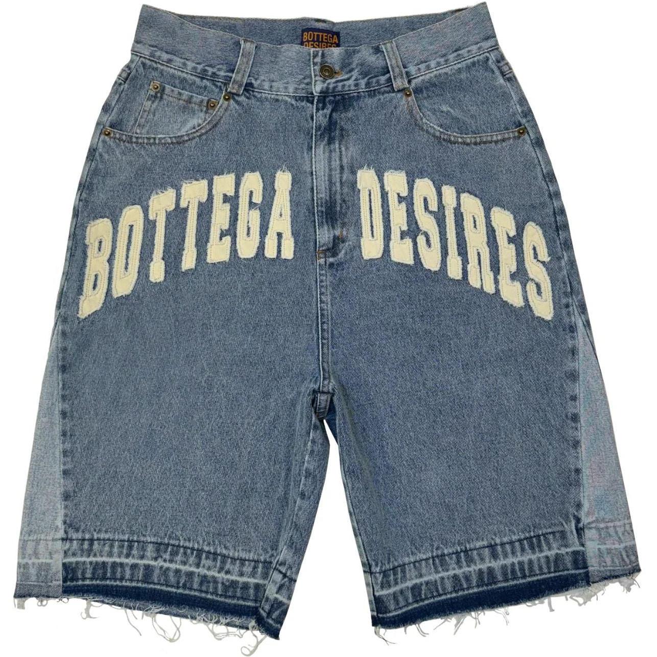 Bottega Desires Denim Shorts Blue