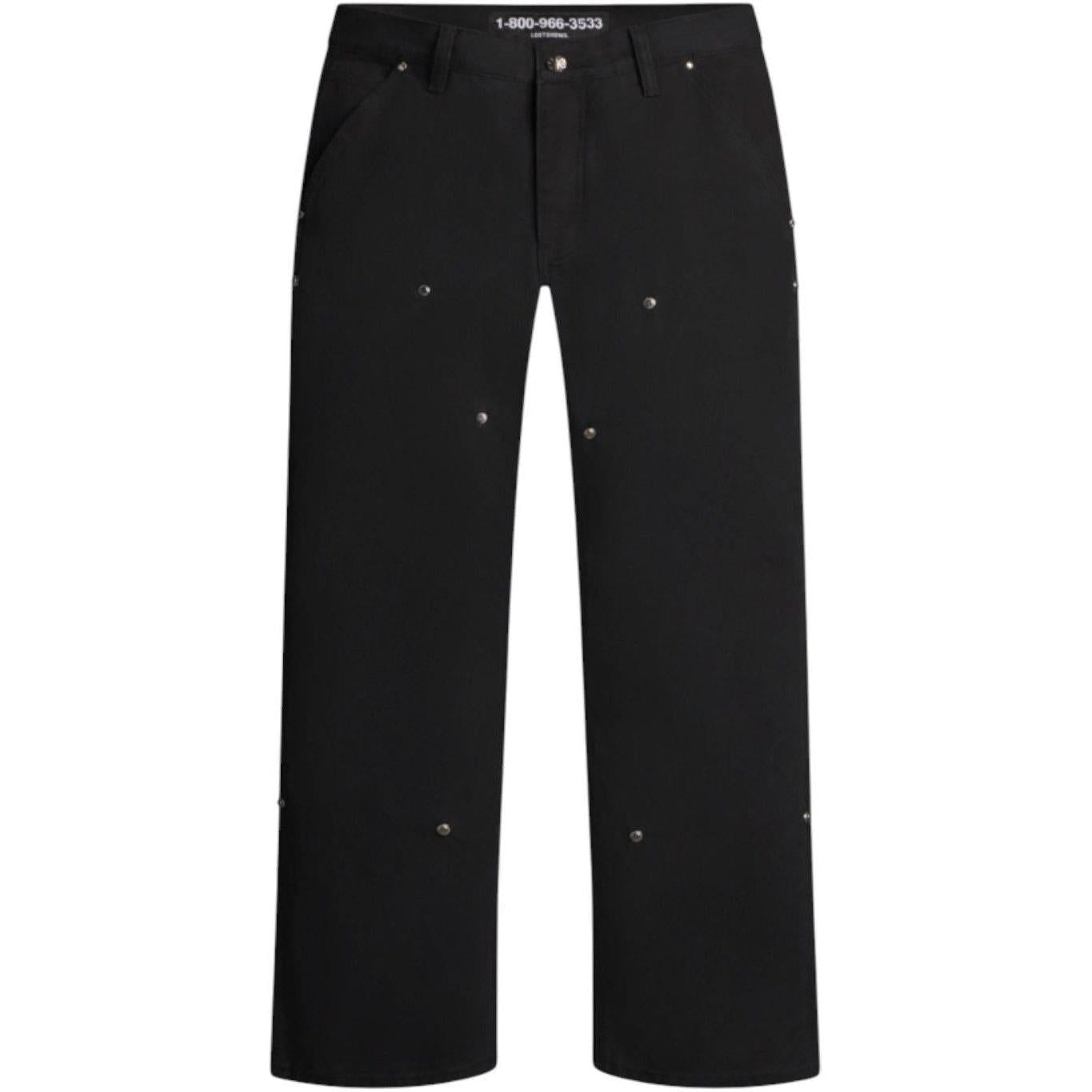 LostShdws Detached Double Knee Pants Black