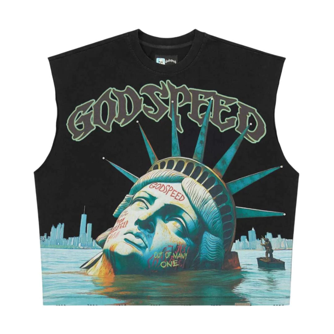 Godspeed Sunken Liberty Sleeveless T-shirt Black