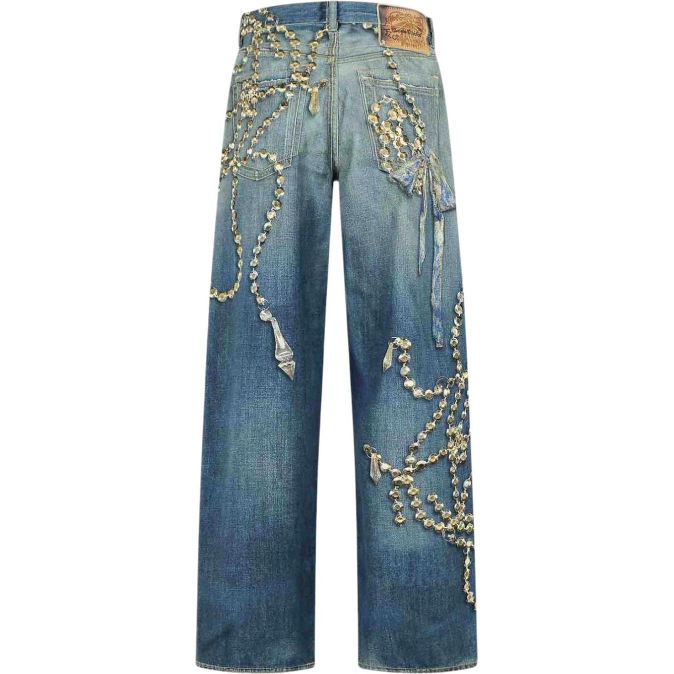 Acne Studios 1981 Loose Fit Jeans in Mid Blue
