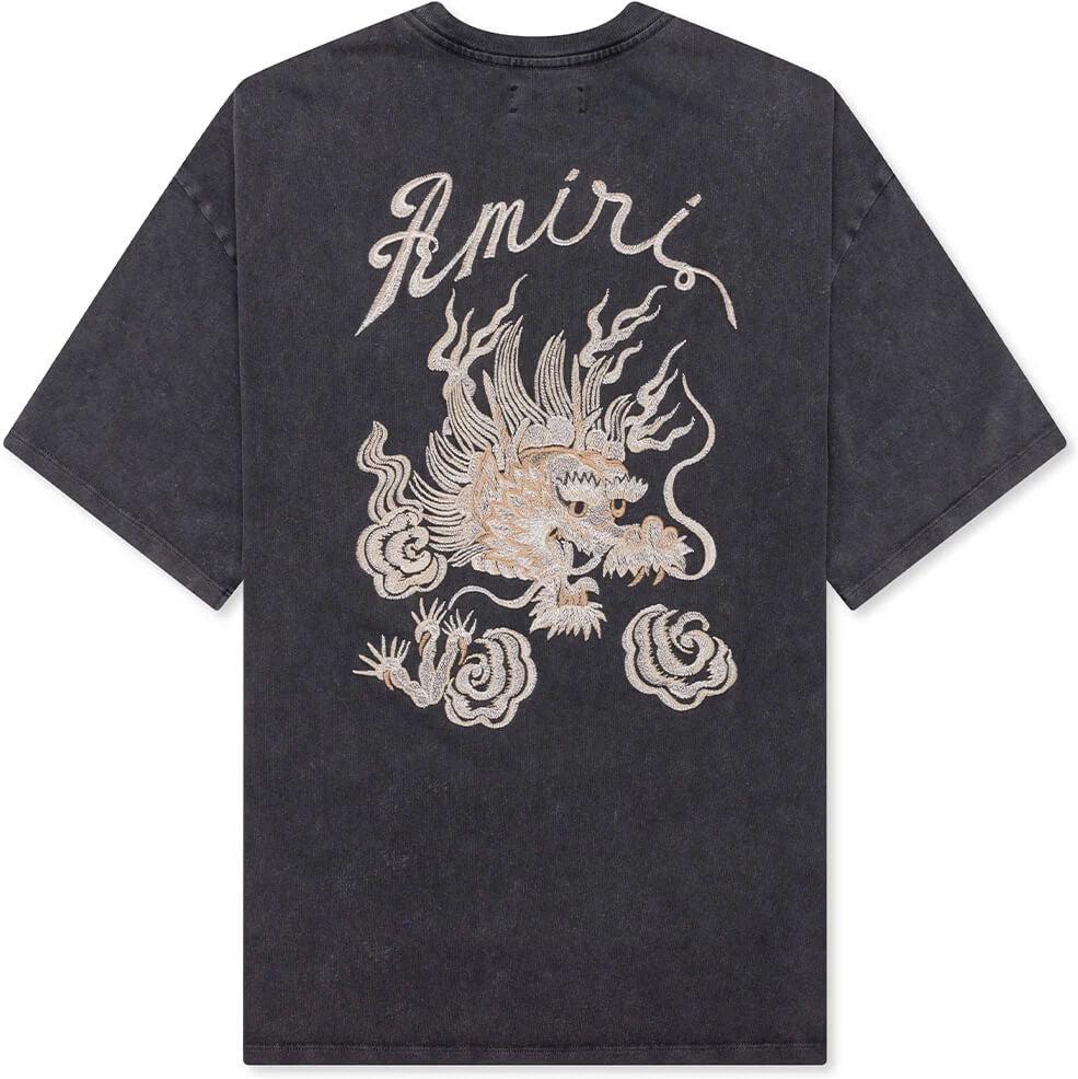 Amiri Dragon Oversized T-Shirt Grey
