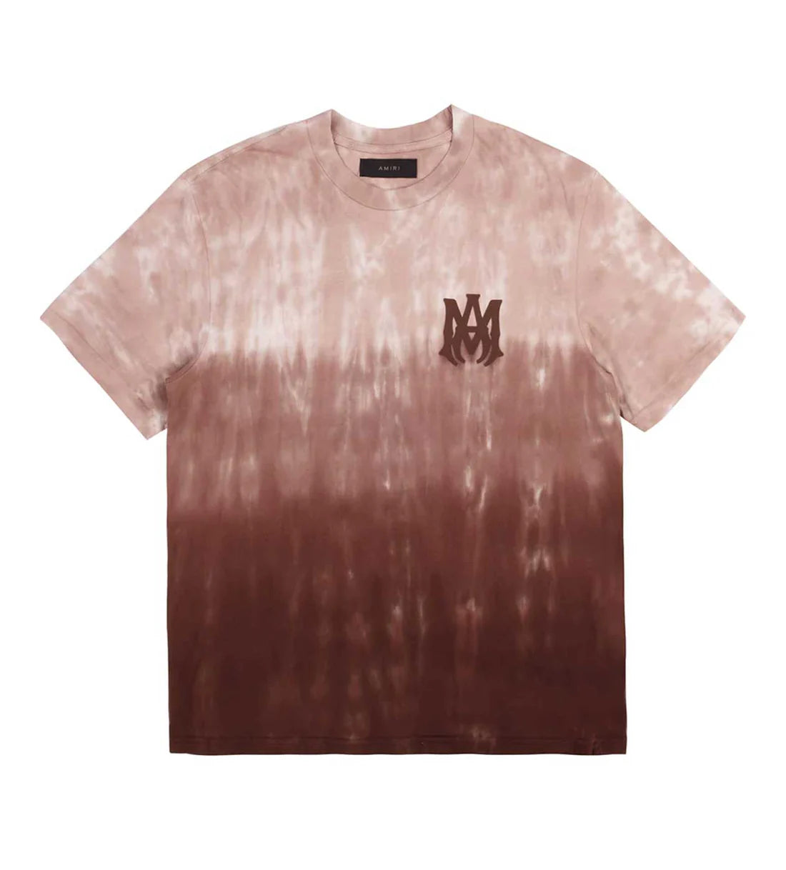 Amiri Dip Dye MA Logo T-Shirt Brown