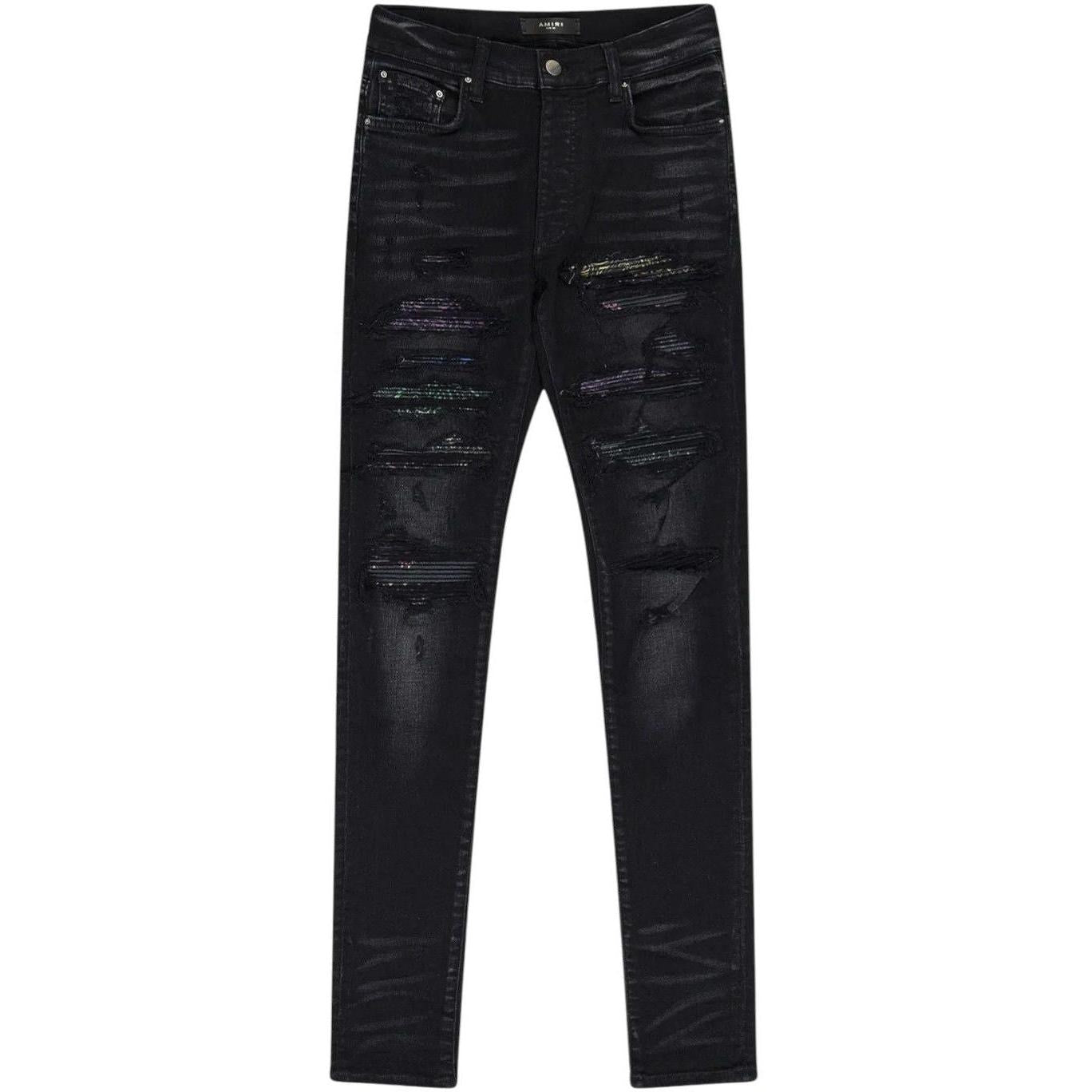 Amiri Thrasher Rainbow Paisley Jeans Black