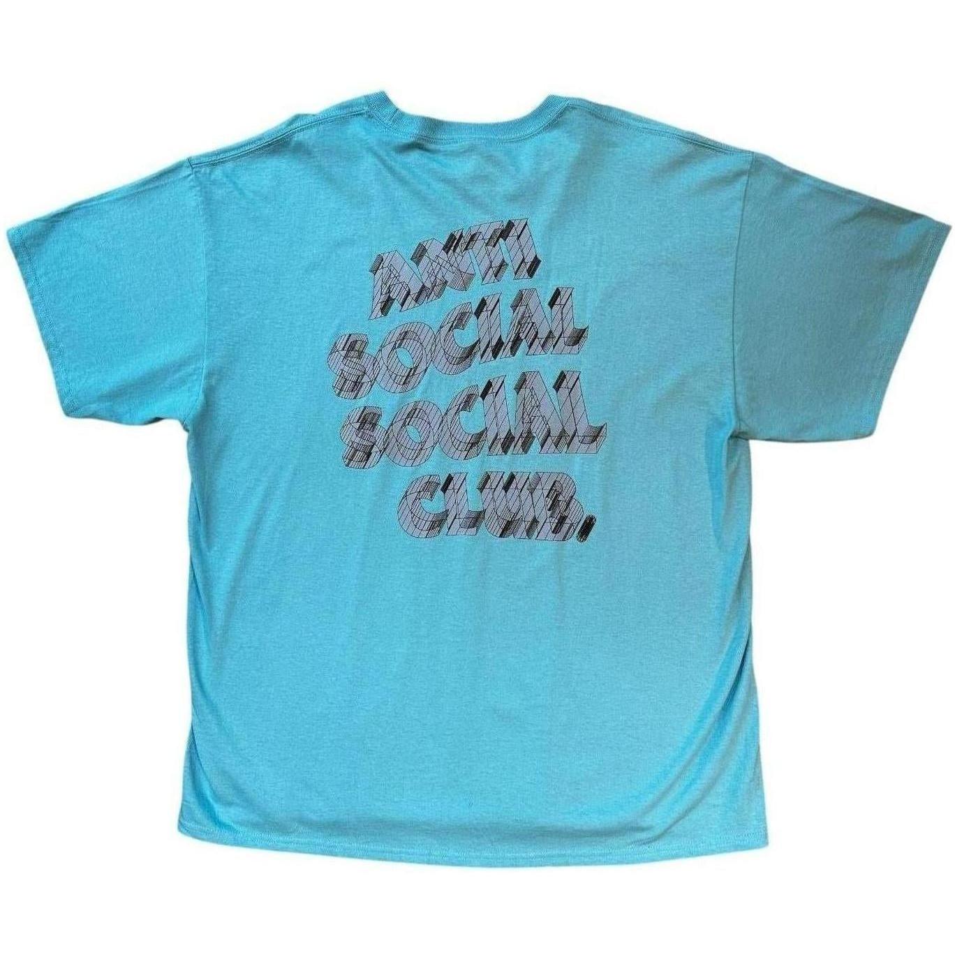 Anti Social Social Club ASSC How Deep T-Shirt Aquatic Blue