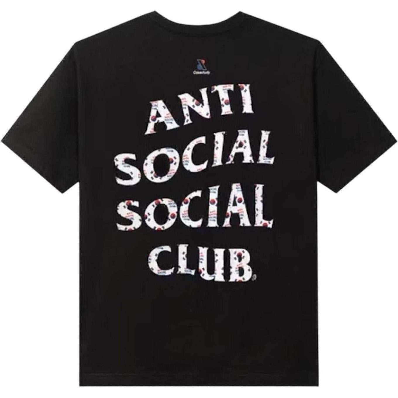 Anti Social Social Club Case Study Flag T-shirt Black