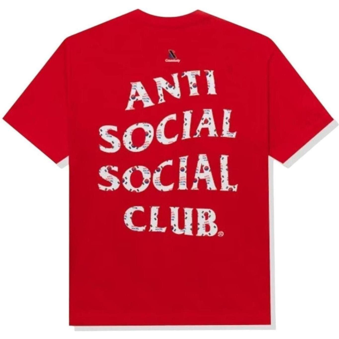 Anti Social Social Club Case Study Flag T-shirt Red