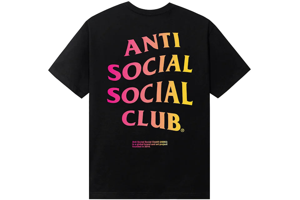 Anti Social Social Club ASSC Indoglo T-Shirt Black