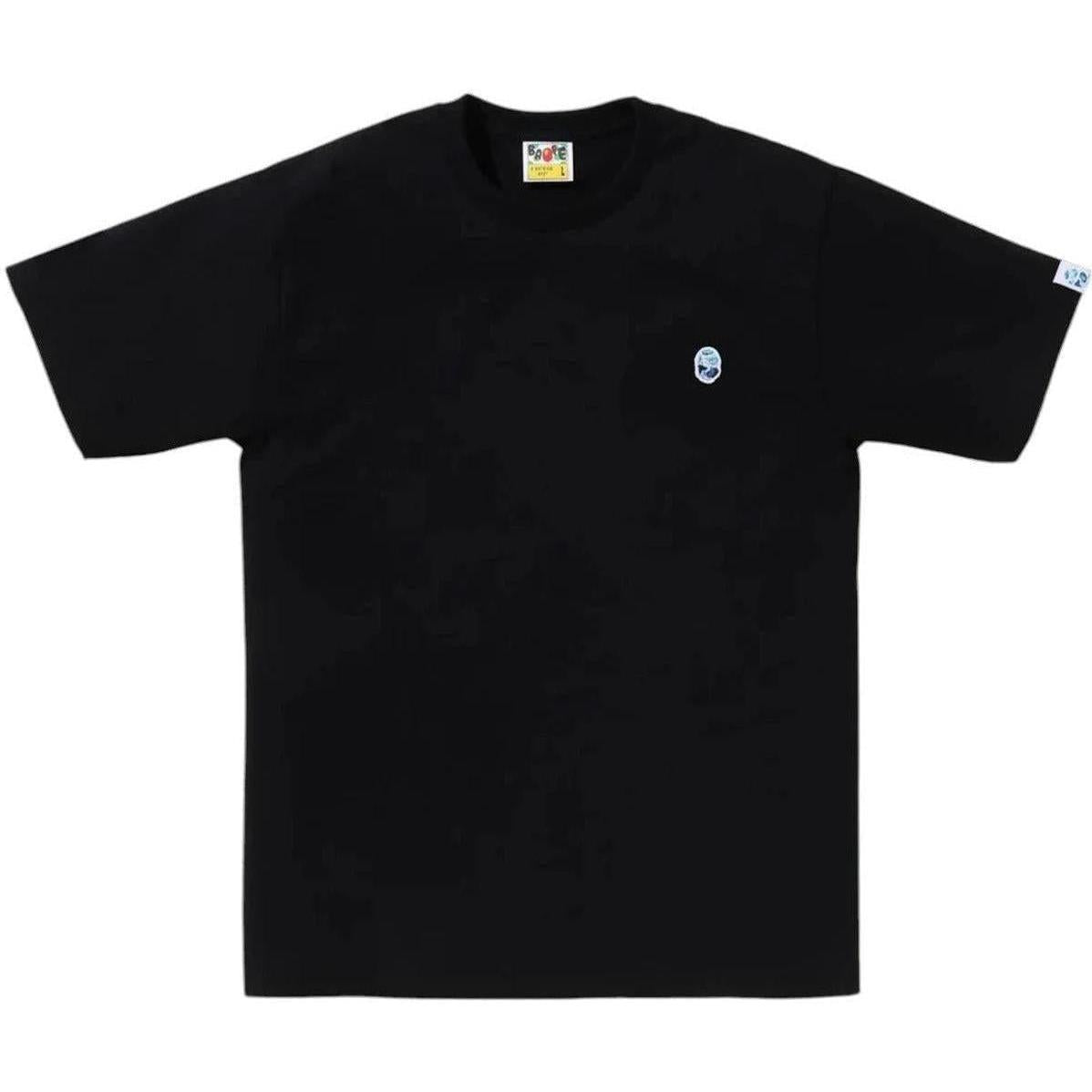 BAPE ABC Camo One Point Tee Black/Blue