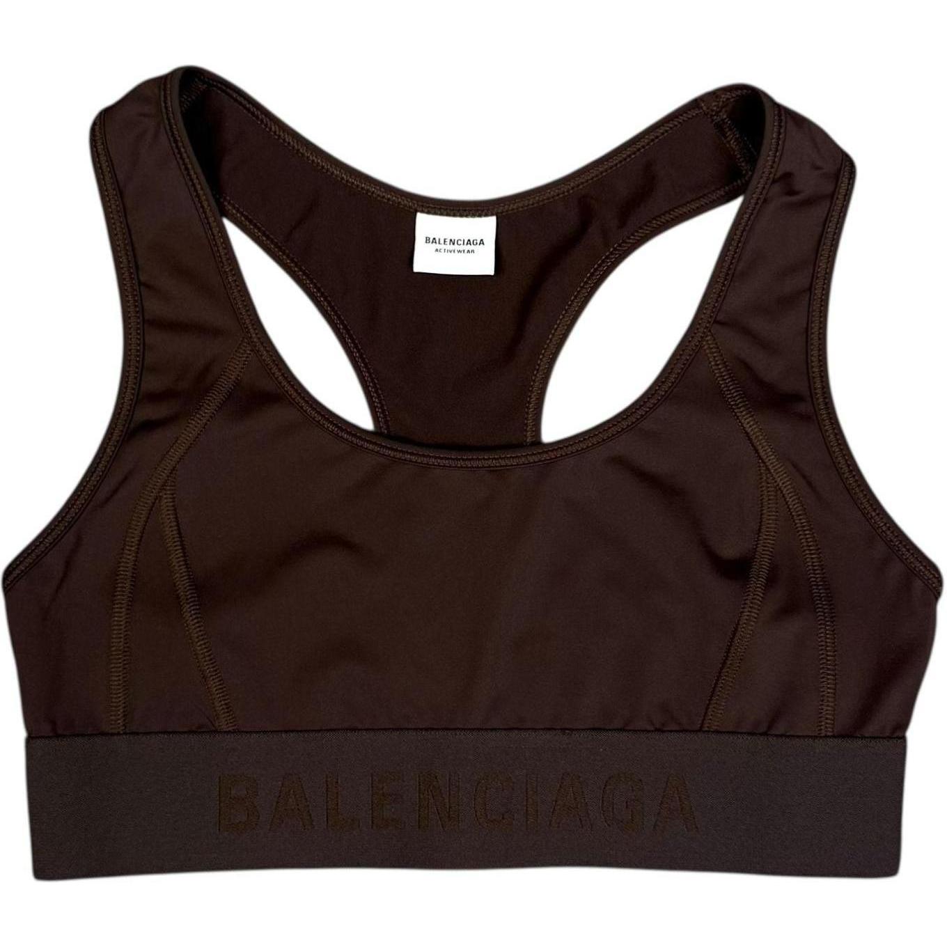 Balencaiga Women's Sports Bra Brown