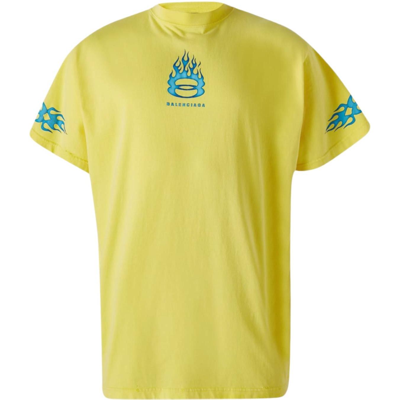 Balenciaga Burning Unity Flame T-Shirt Yellow