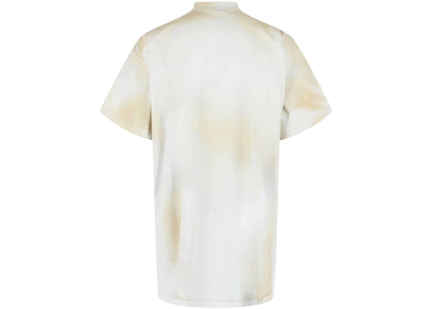 Balenciaga Oversized Embroidered Skater T shirt Dirty White