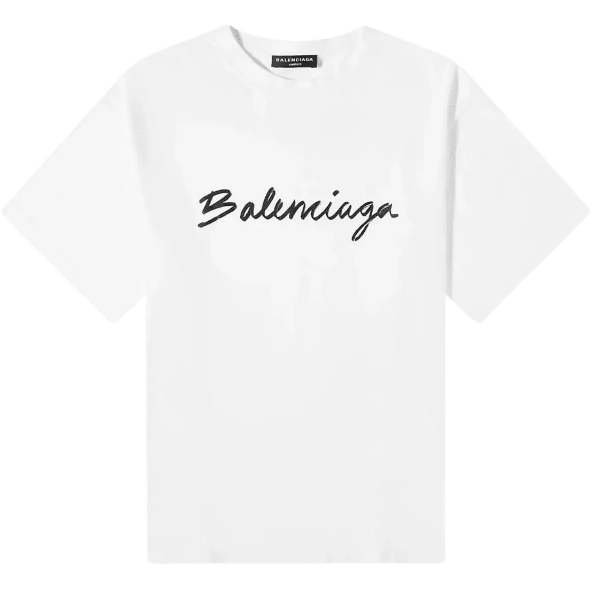 Balenciaga Script Logo T-shirt White/Black