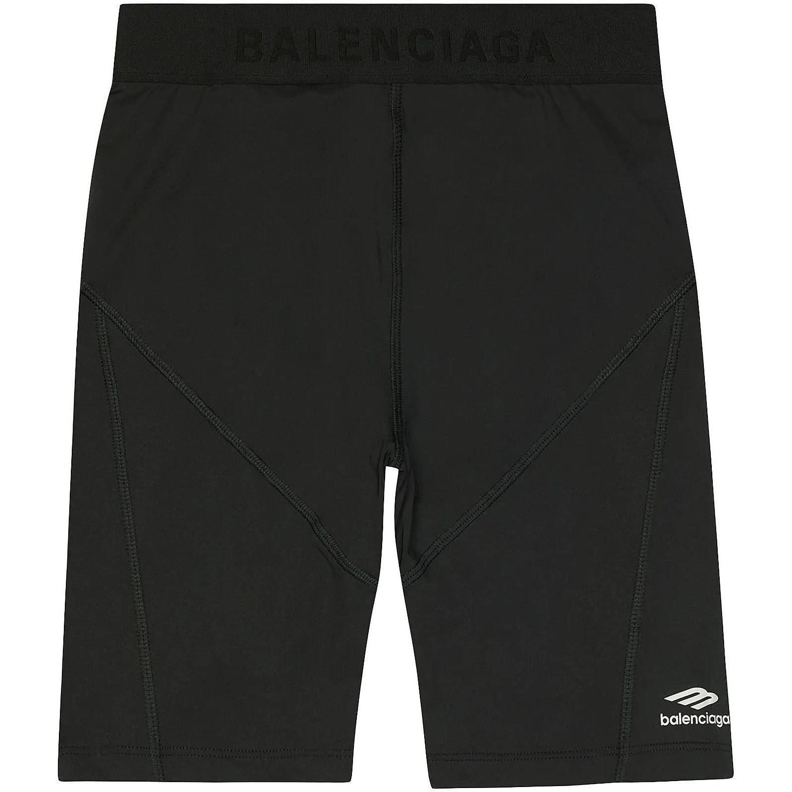 Balenciaga Women's Athletic Biker Shorts Black