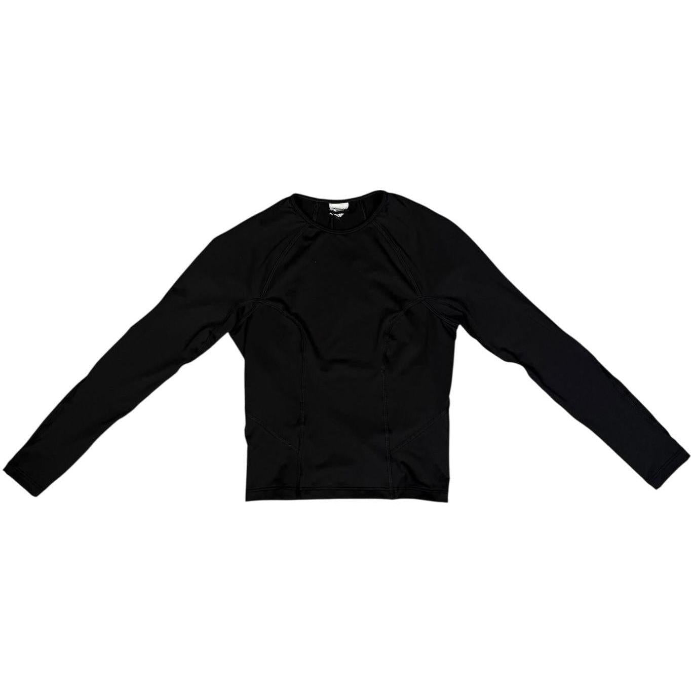 Balenciaga Women's Stitched Compression Shirt Black White