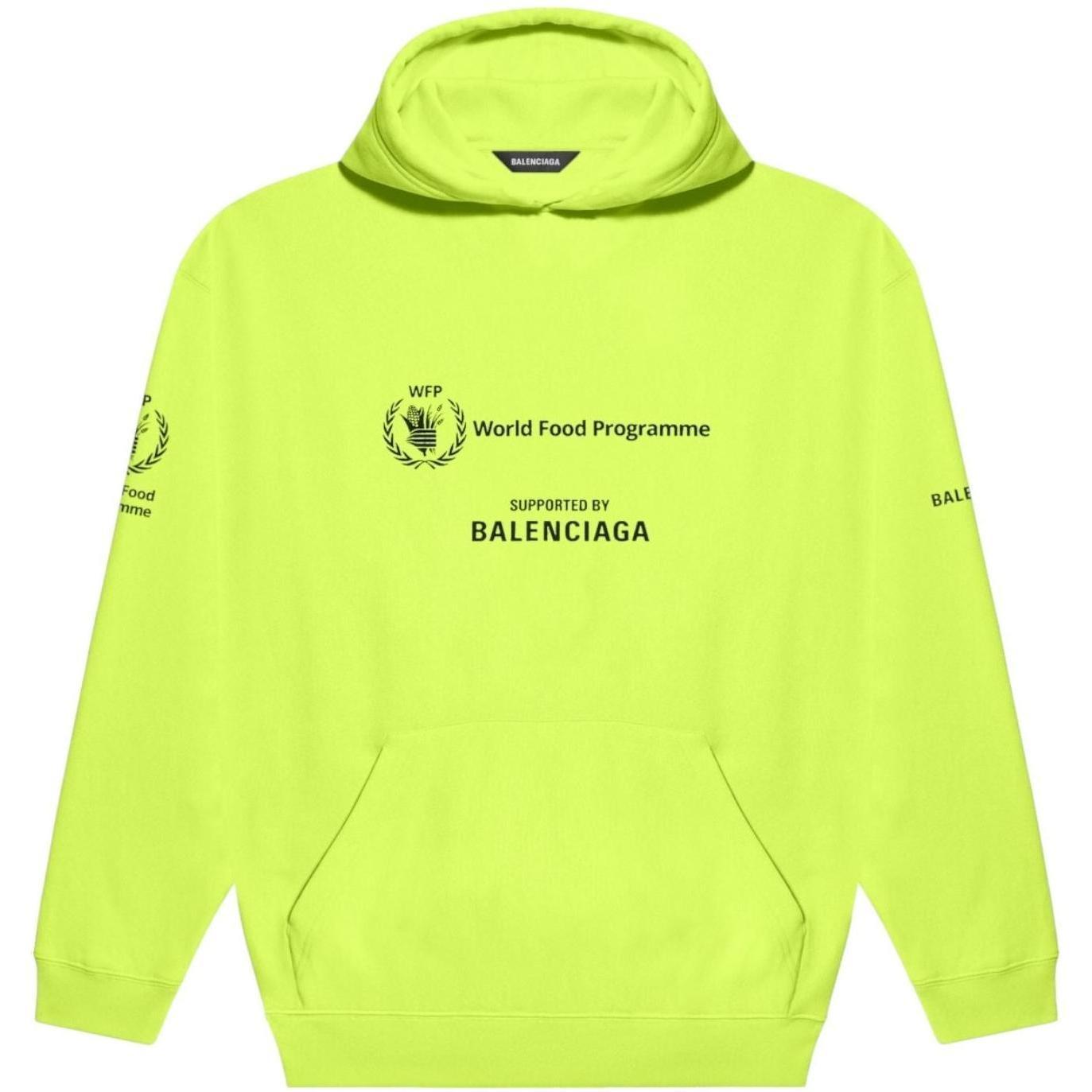 Balenciaga World Food Programme Green Hoodie