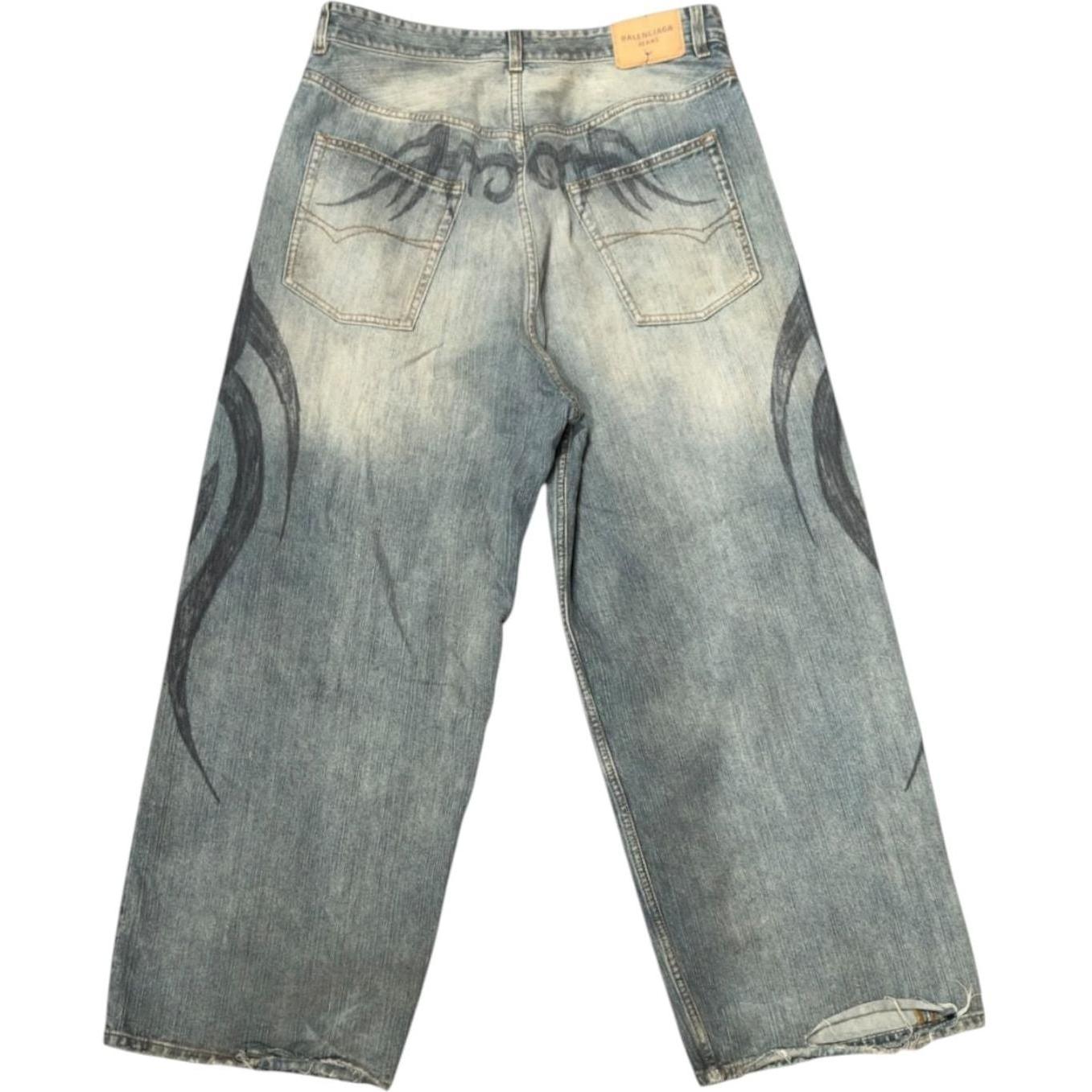 Balenciaga Y2k Stretched Knee Baggy Pants - Like New