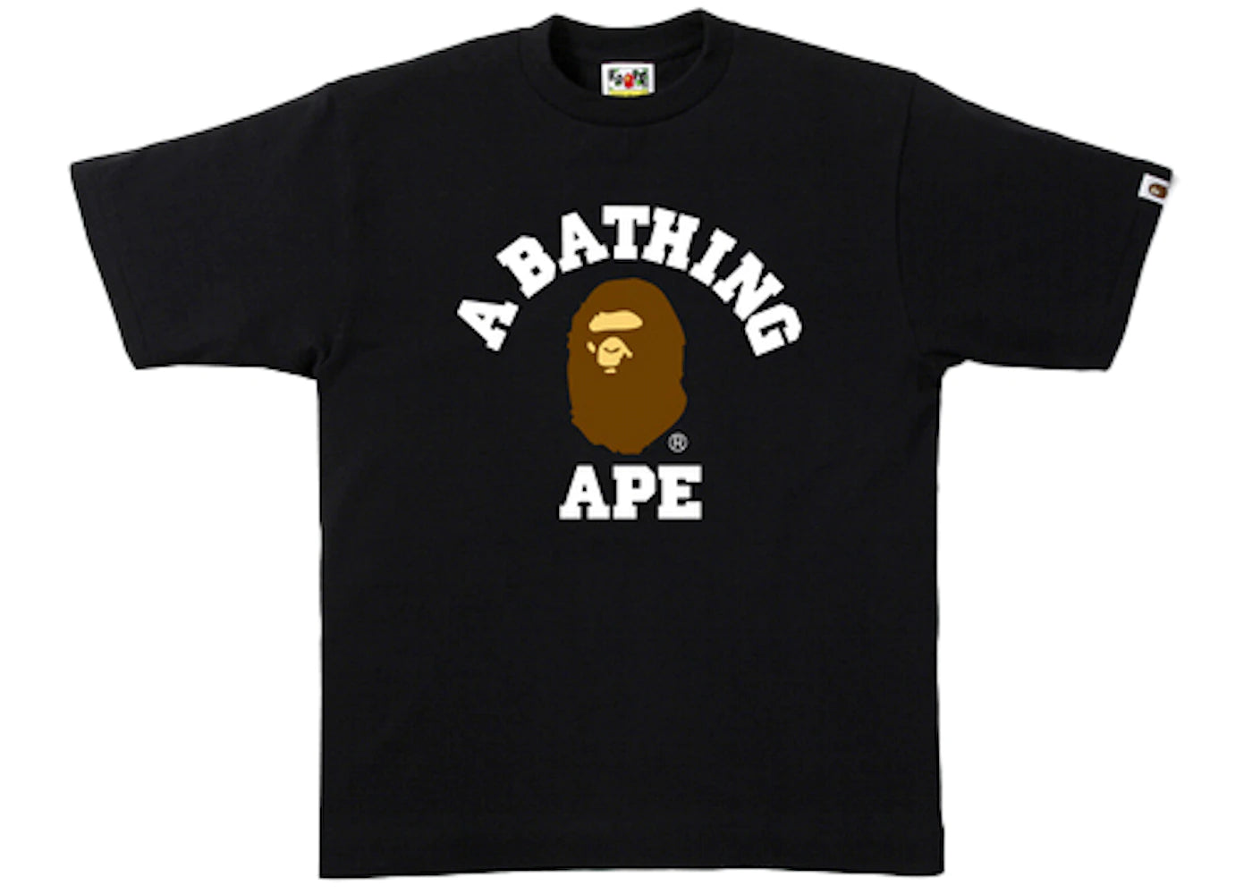 BAPE A Bathing Ape College T-Shirt Black